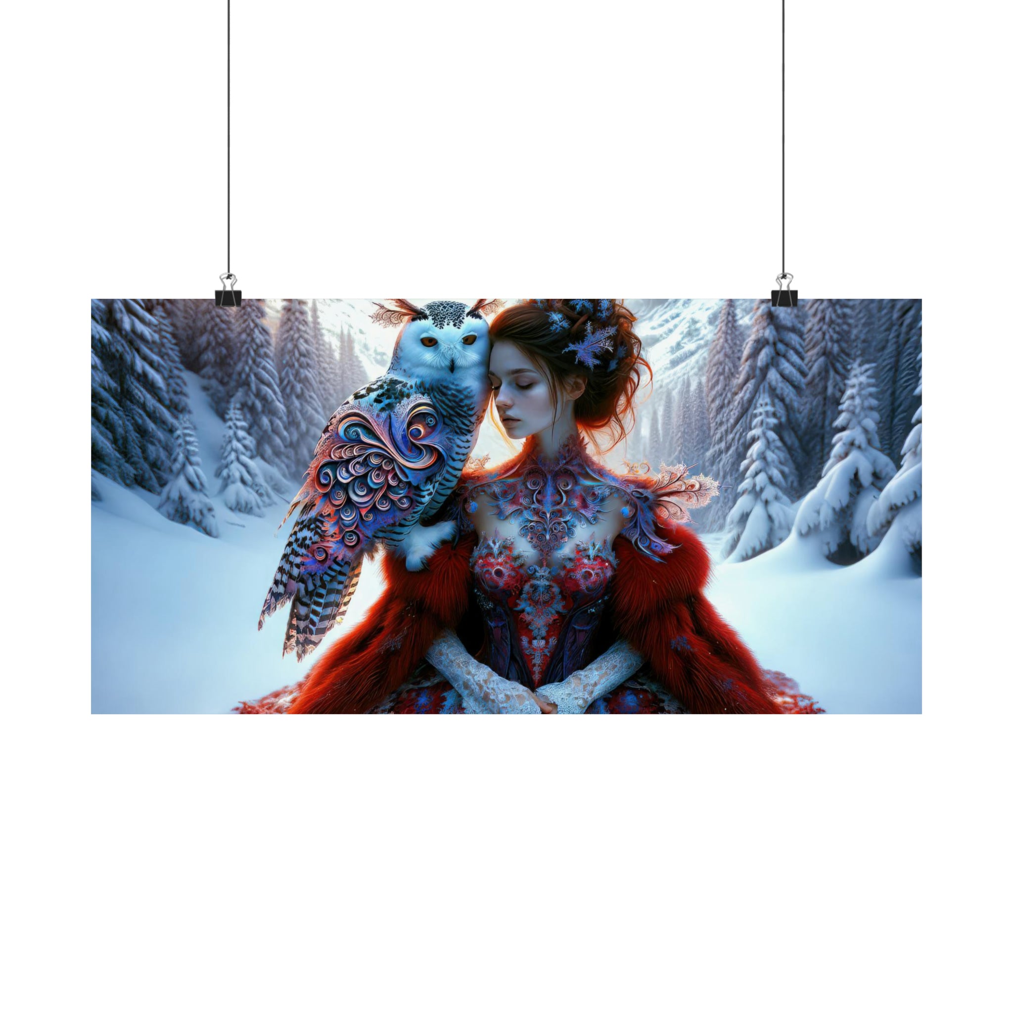 Whispering Wings in the Winter Wilds Poster