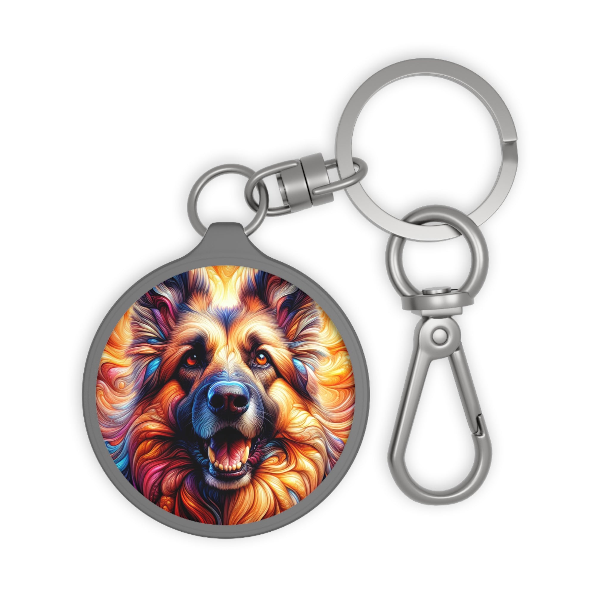 The Whimsical German Shepherd Keyring Tag