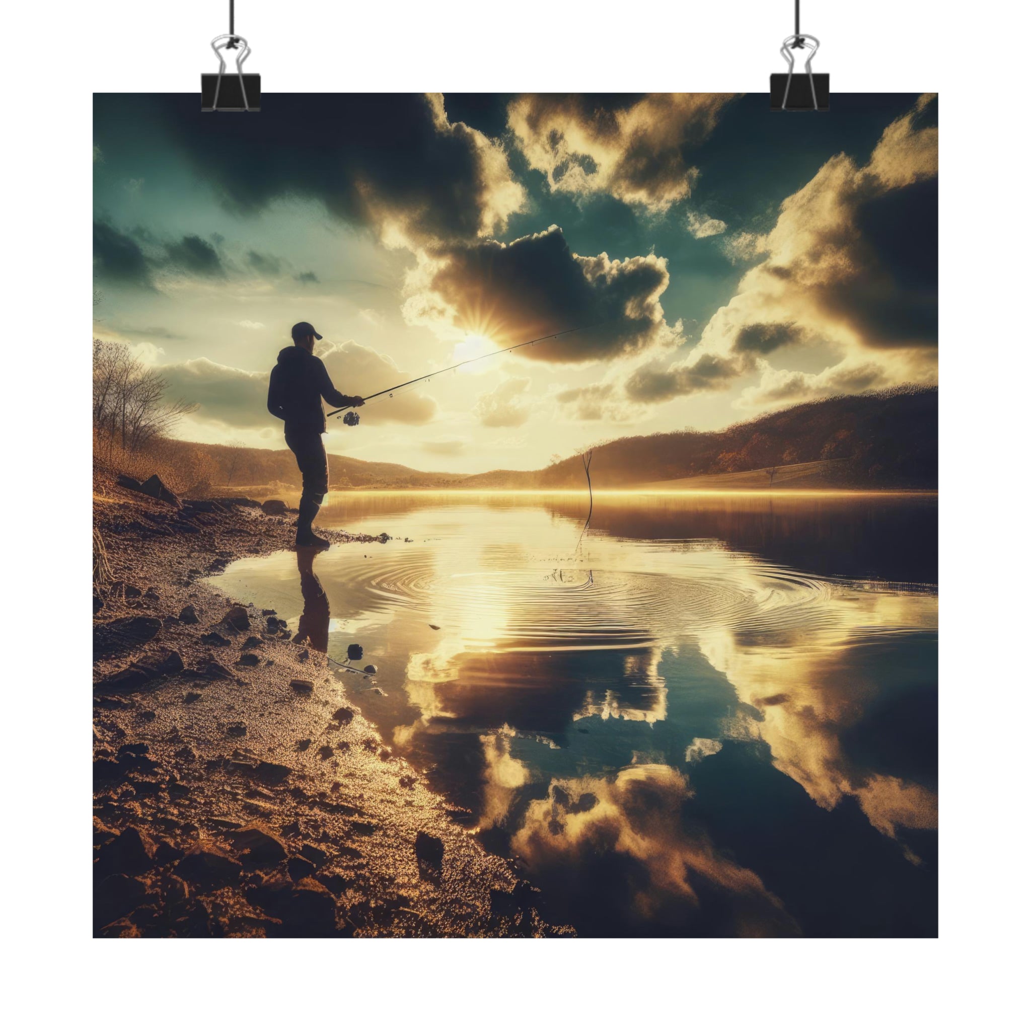 Casting a Line along the Mighty Mississippi Poster