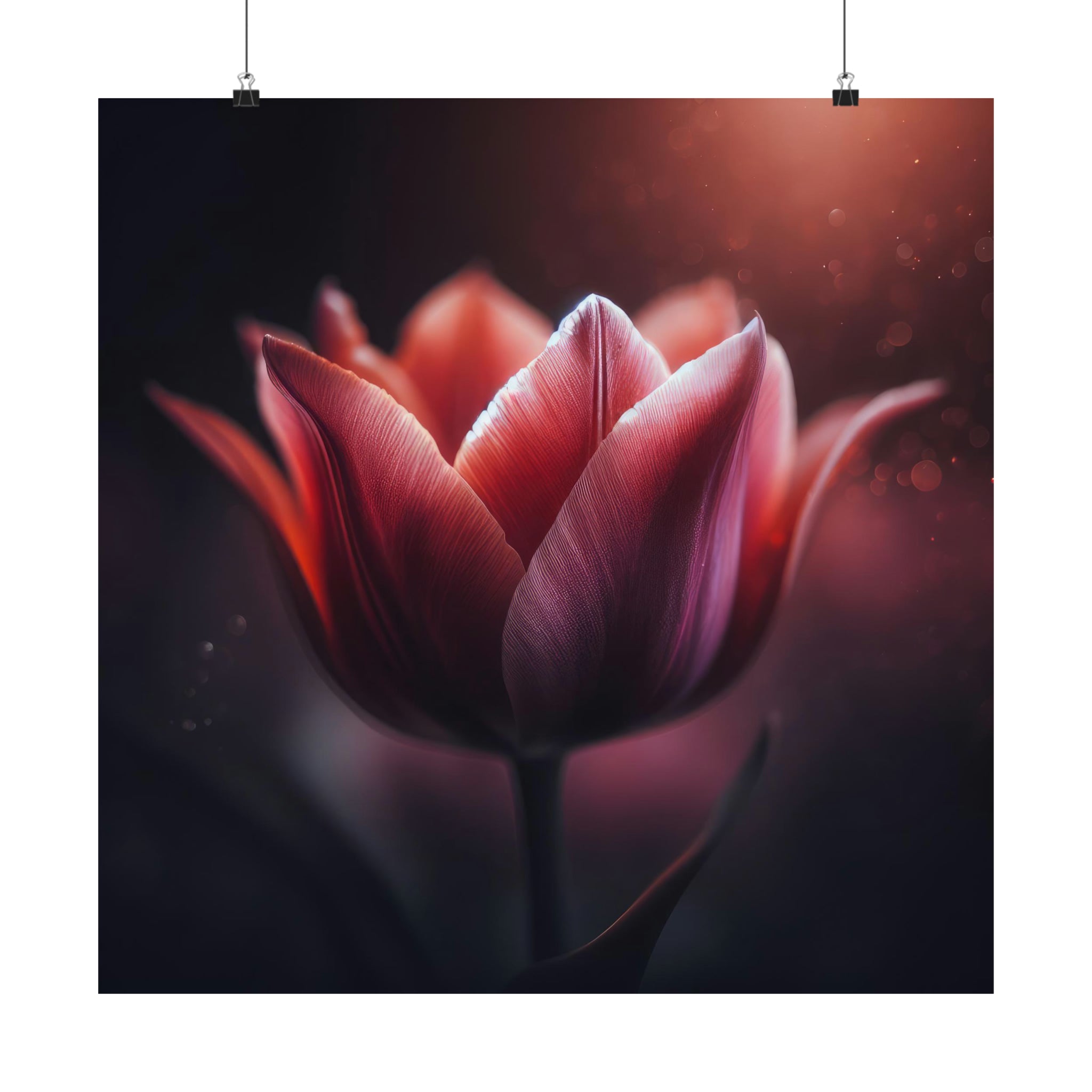 Symphonie du jardin des tulipes Poster