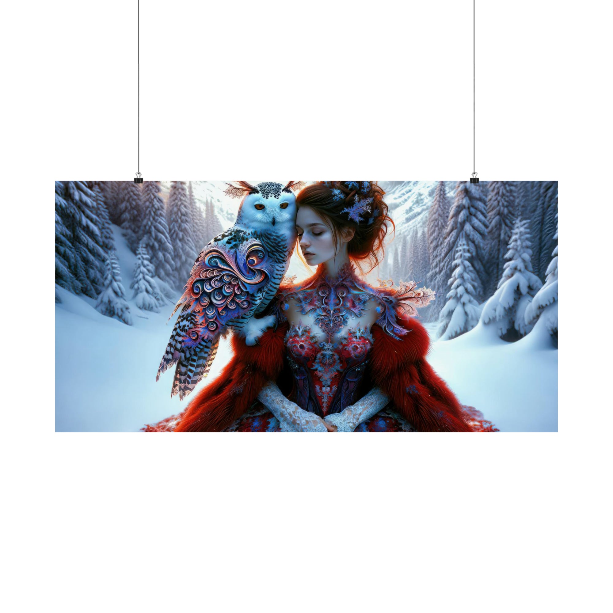 Whispering Wings in the Winter Wilds Poster