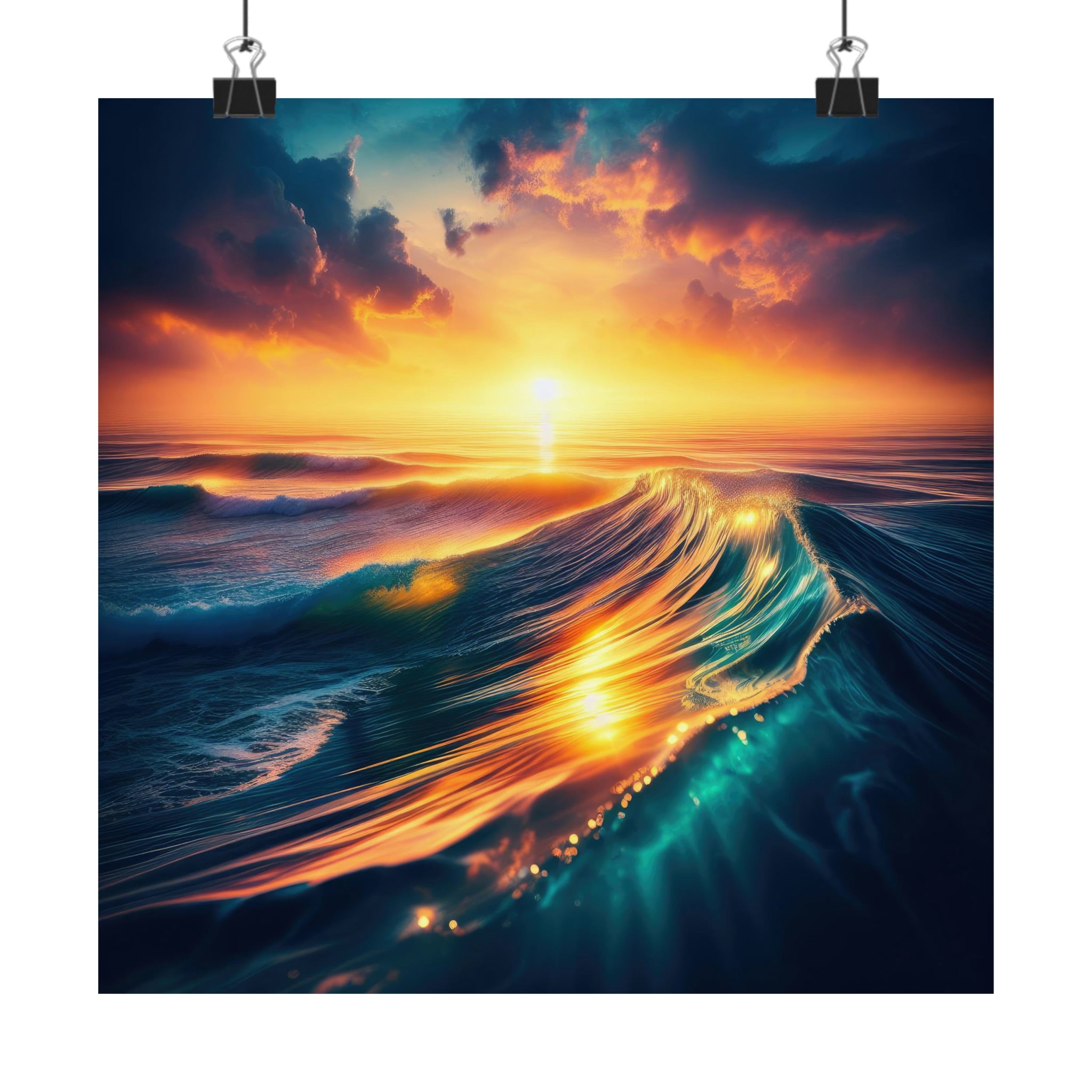 Unveiling Hawaii's Ocean Sunset Splendor Poster – Unfocussed 