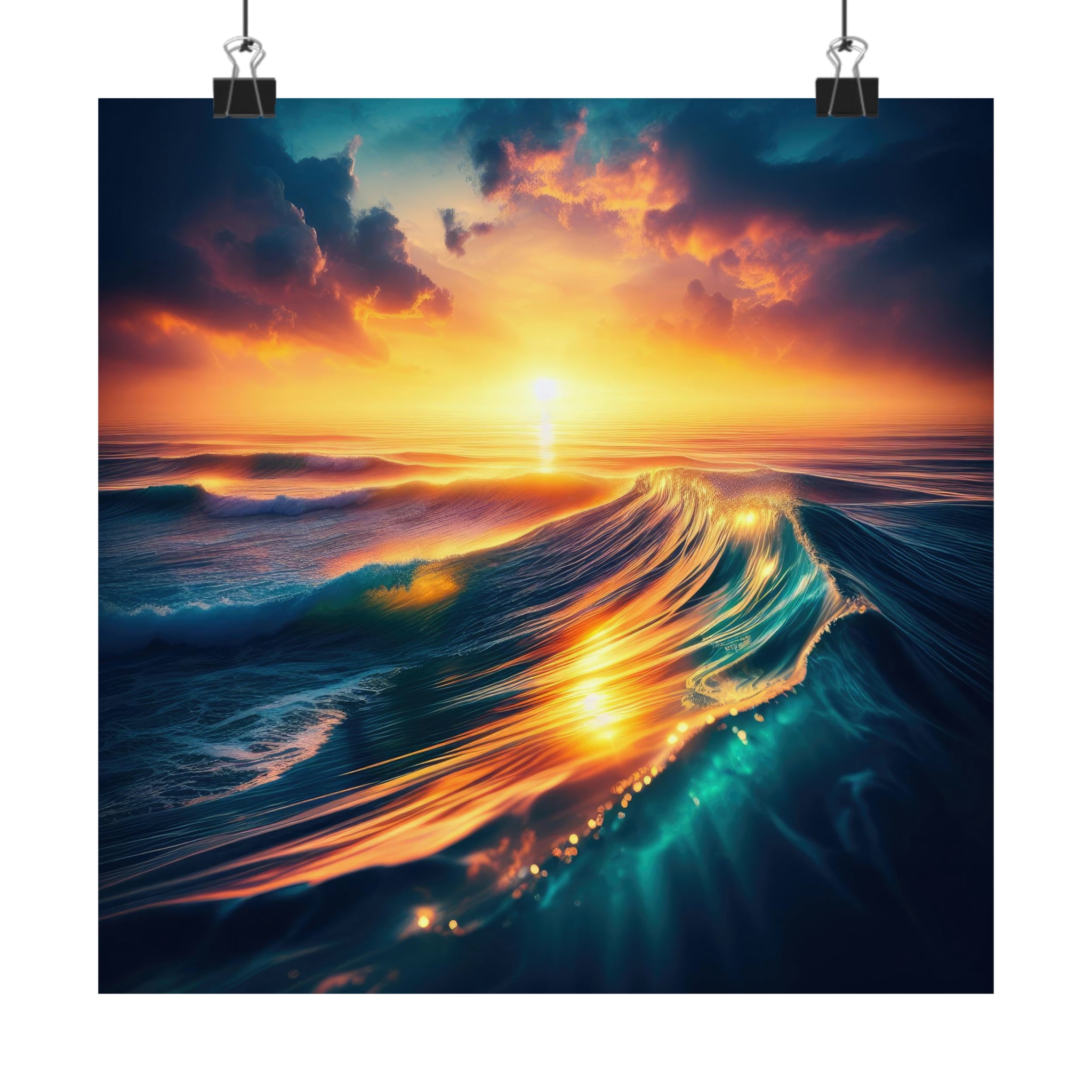 Unveiling Hawaii's Ocean Sunset Splendor Poster – Unfocussed