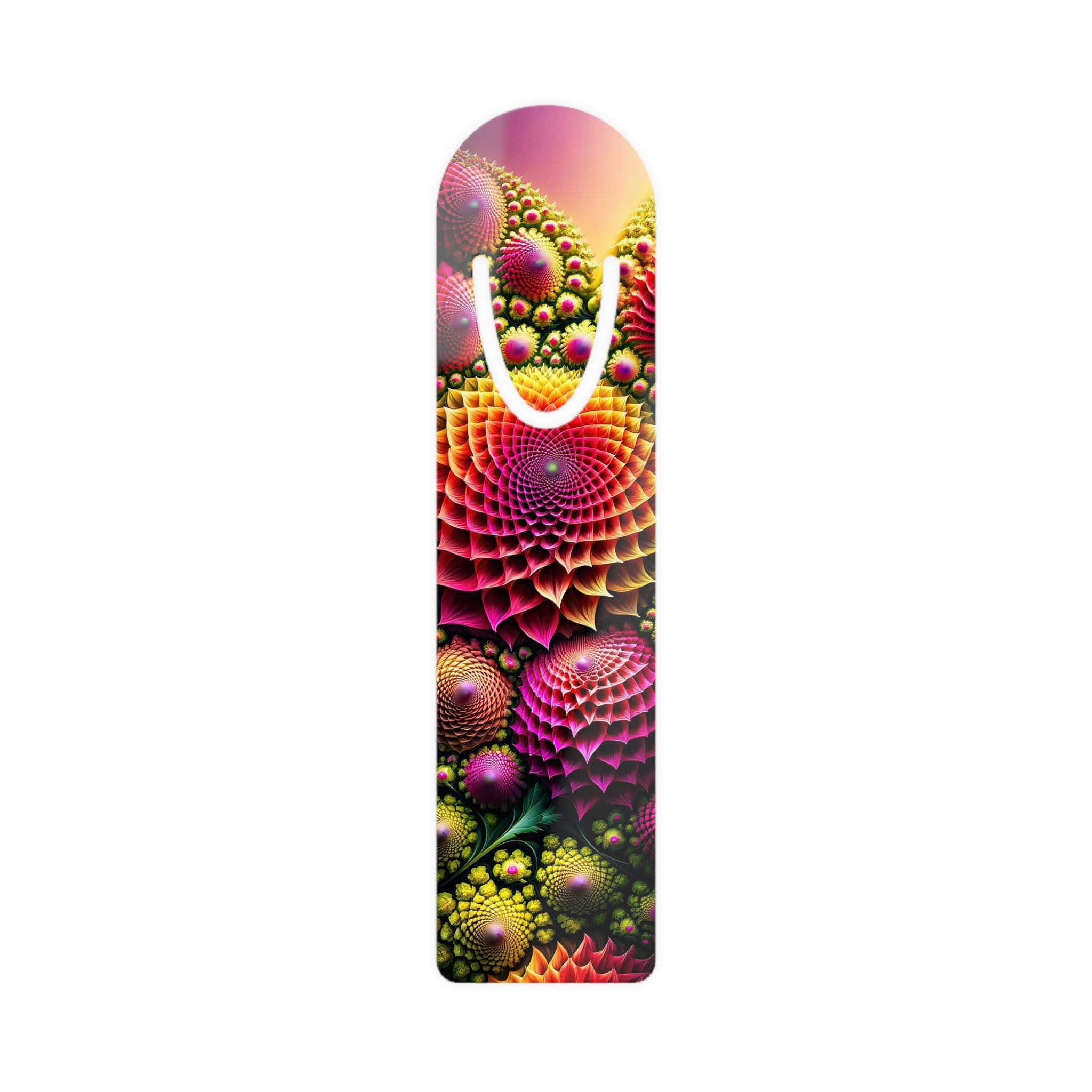 Vibrant Visions The Fractal Garden Bookmark