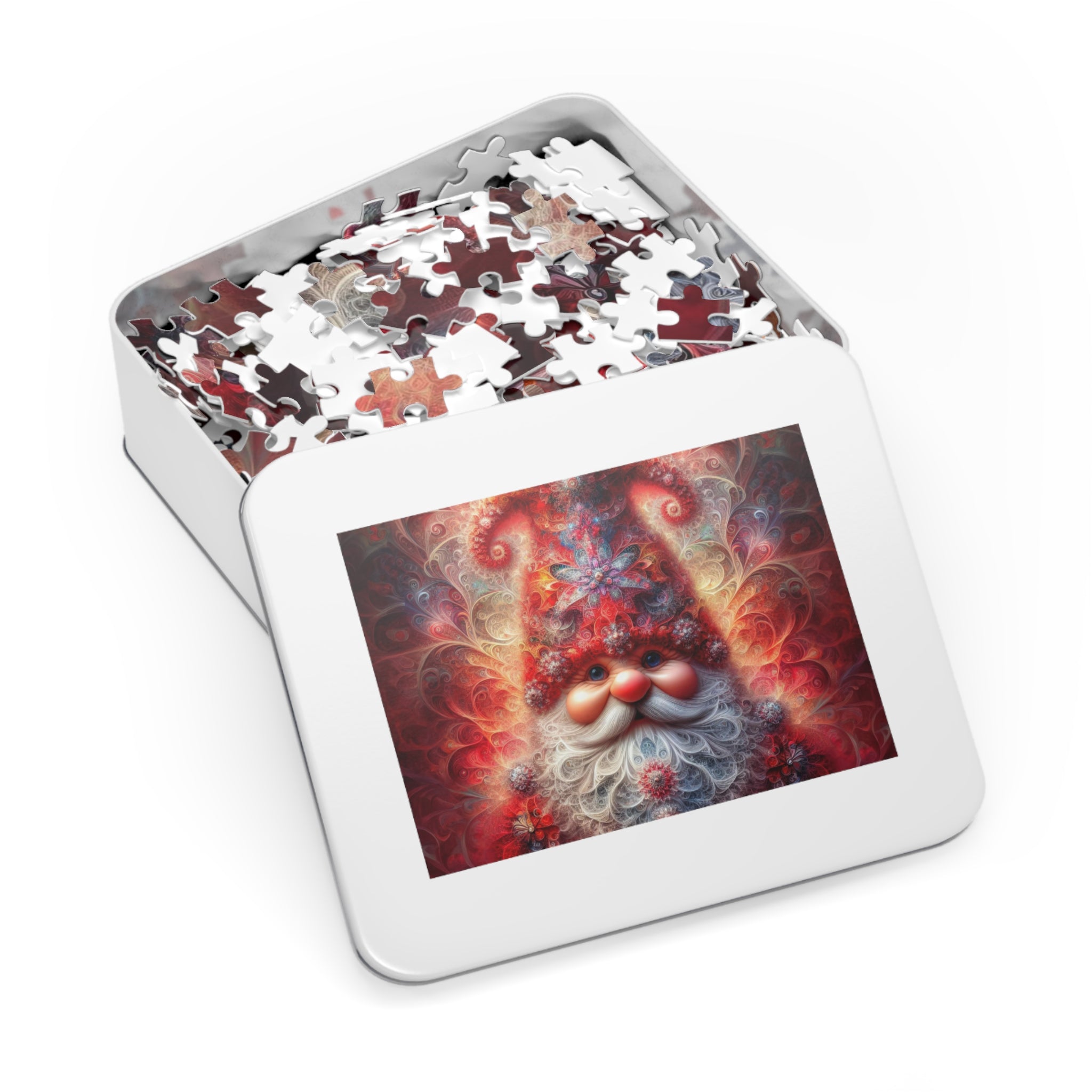 Fractal Saint of Winter Whimsy Jigsaw Puzzle