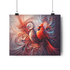 A Love Story of Bold Colors and Patterns Art Print