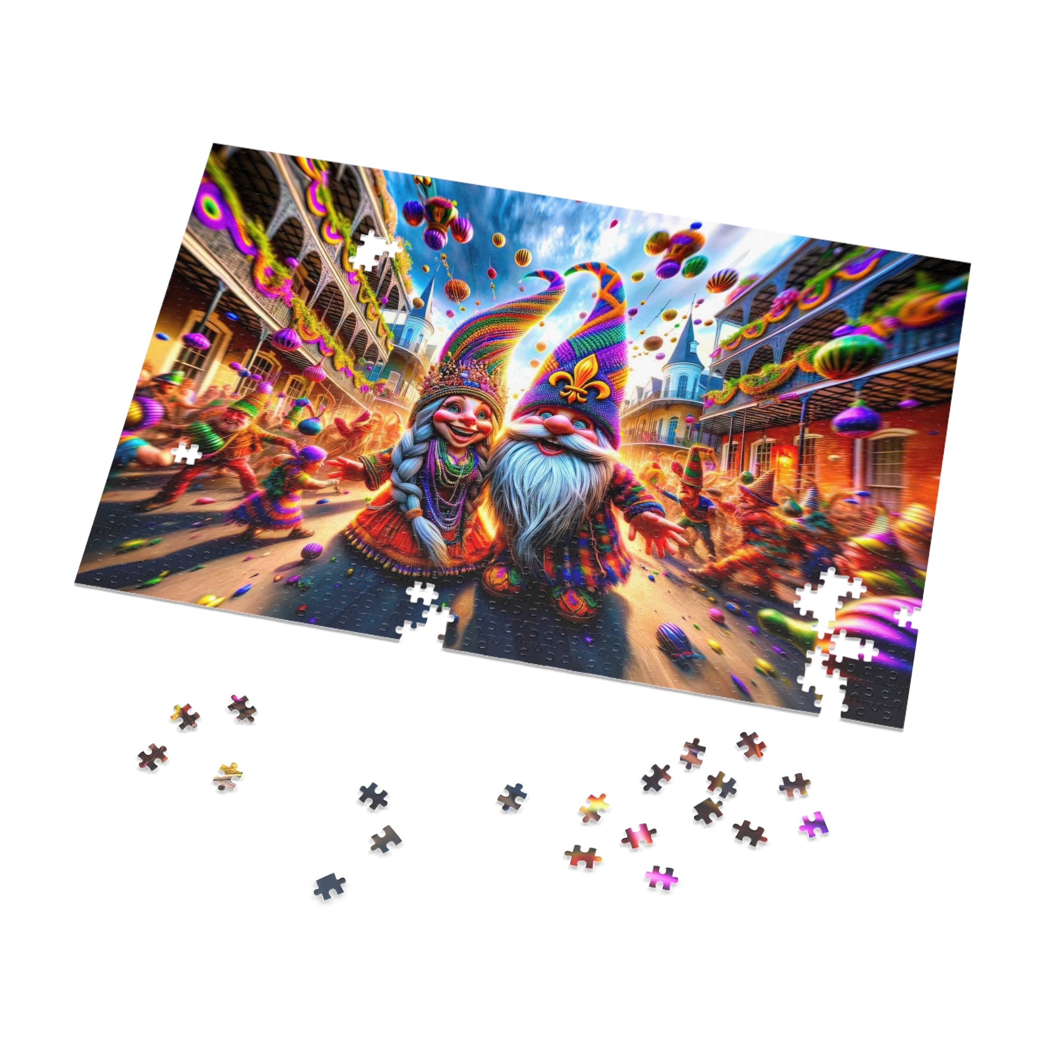 Mardi Gras Daydream in the French Quarter Jigsaw Puzzle