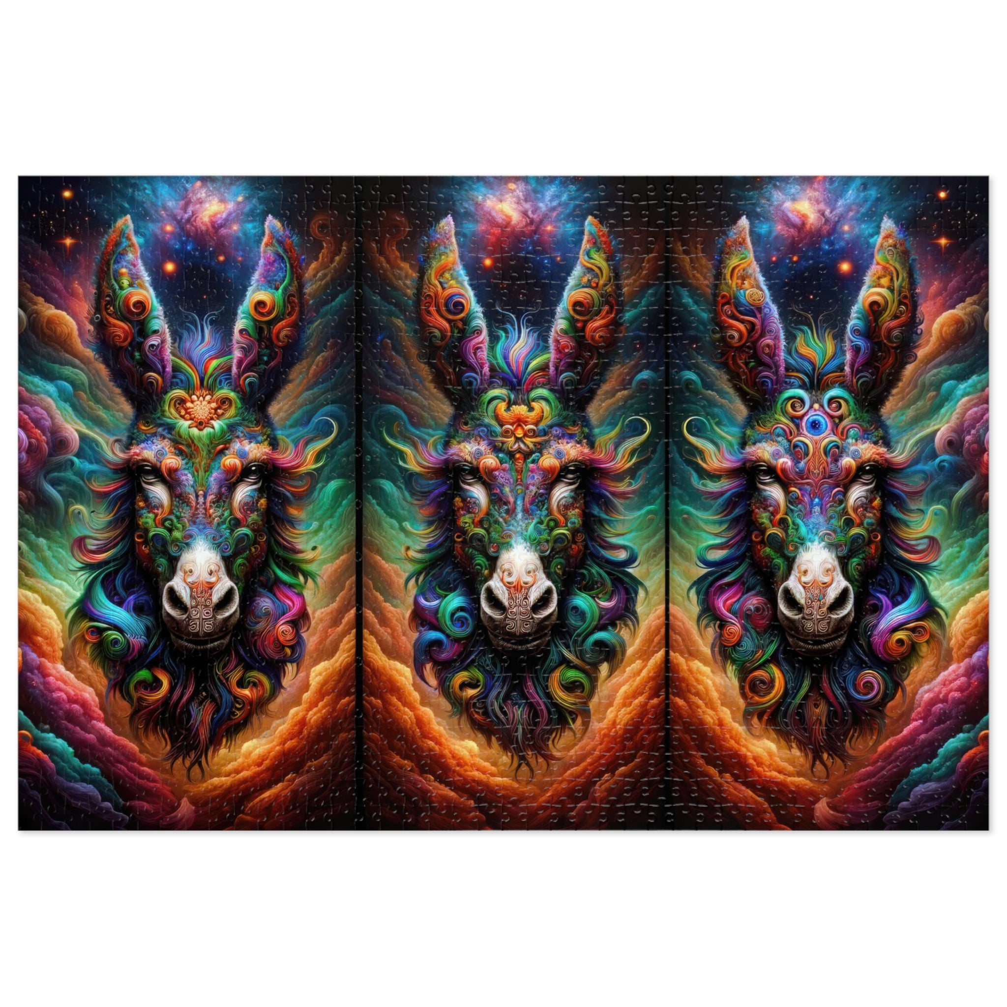 Galactic Donkey Trivision Jigsaw Puzzle