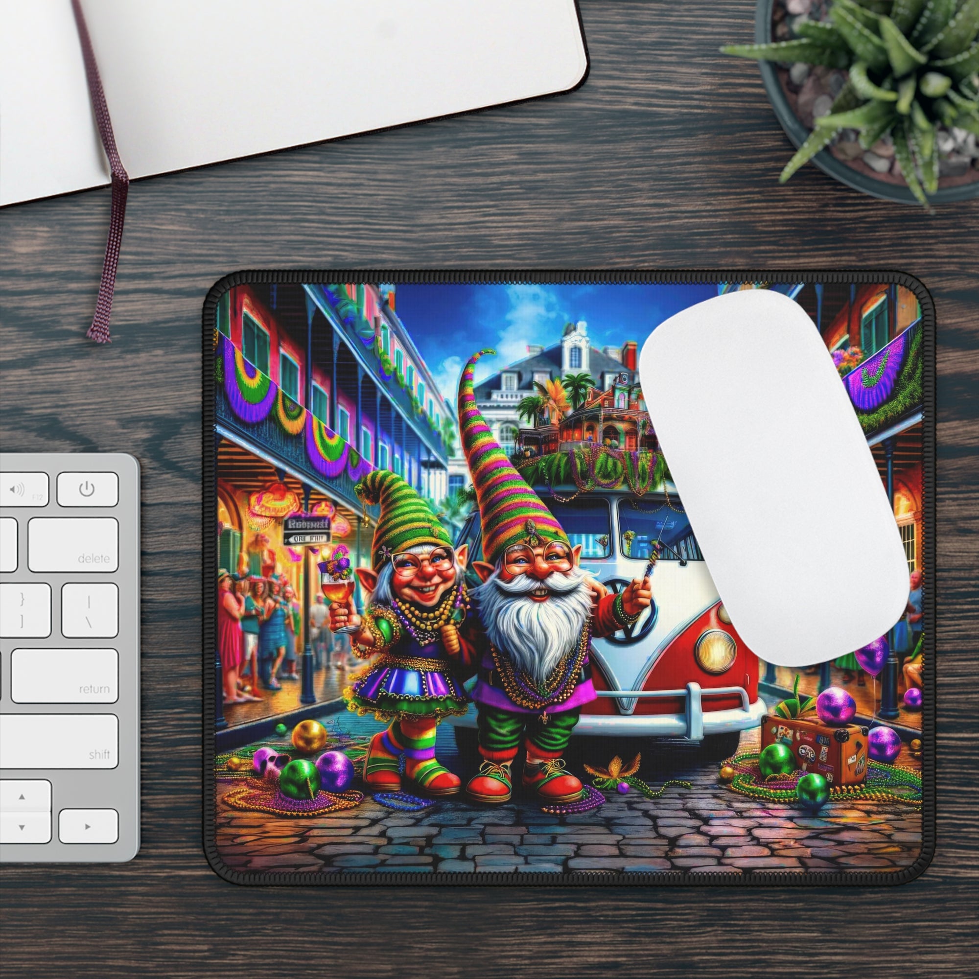 Lillianna and Hemsworth's Mardi Gras Vacation Gaming Mouse Pad