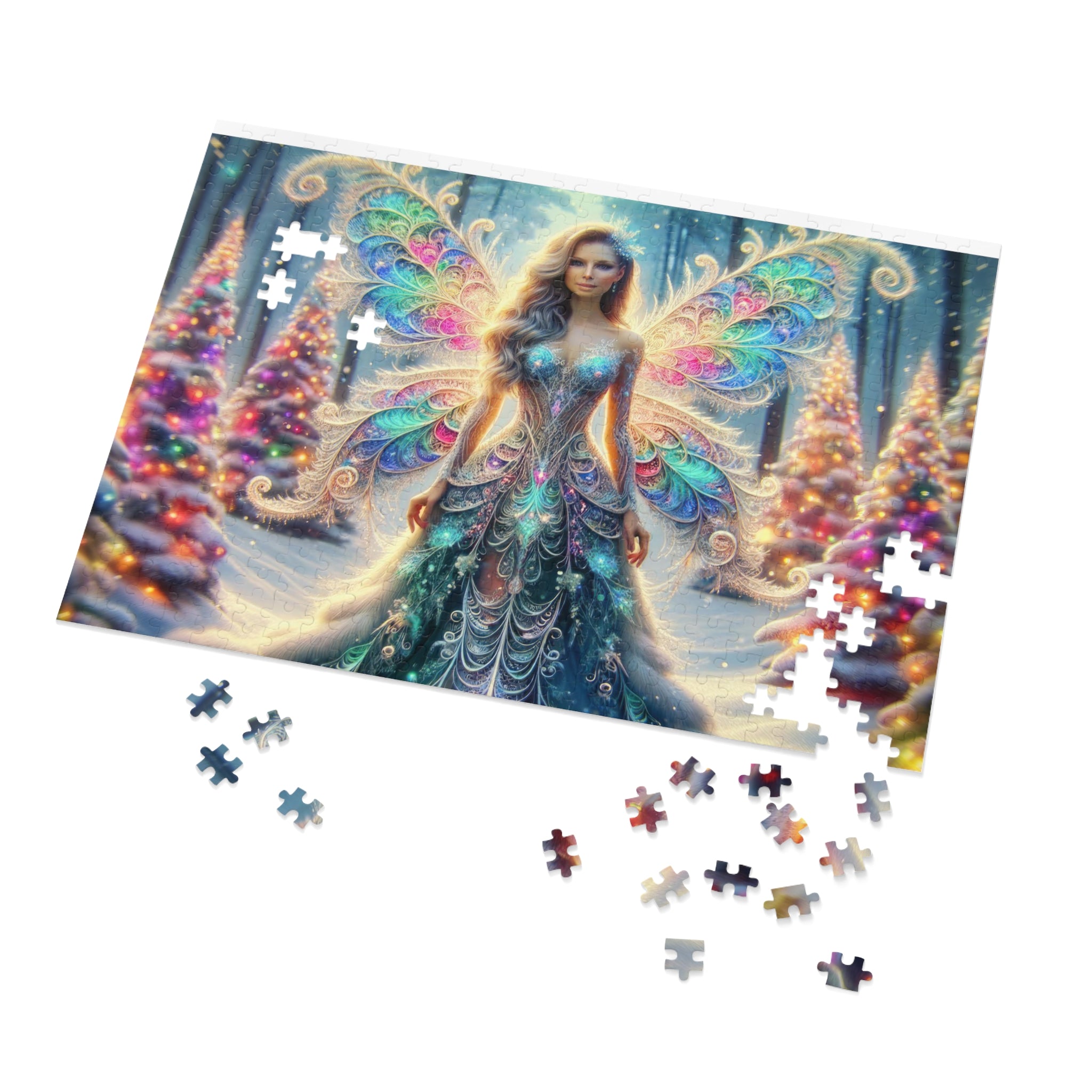 Enchanted Fractal Frost Jigsaw Puzzle