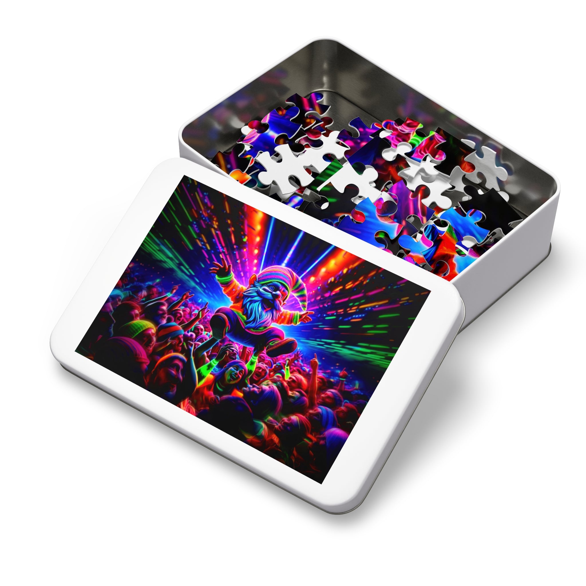 Underground Rave Gnome Jigsaw Puzzle