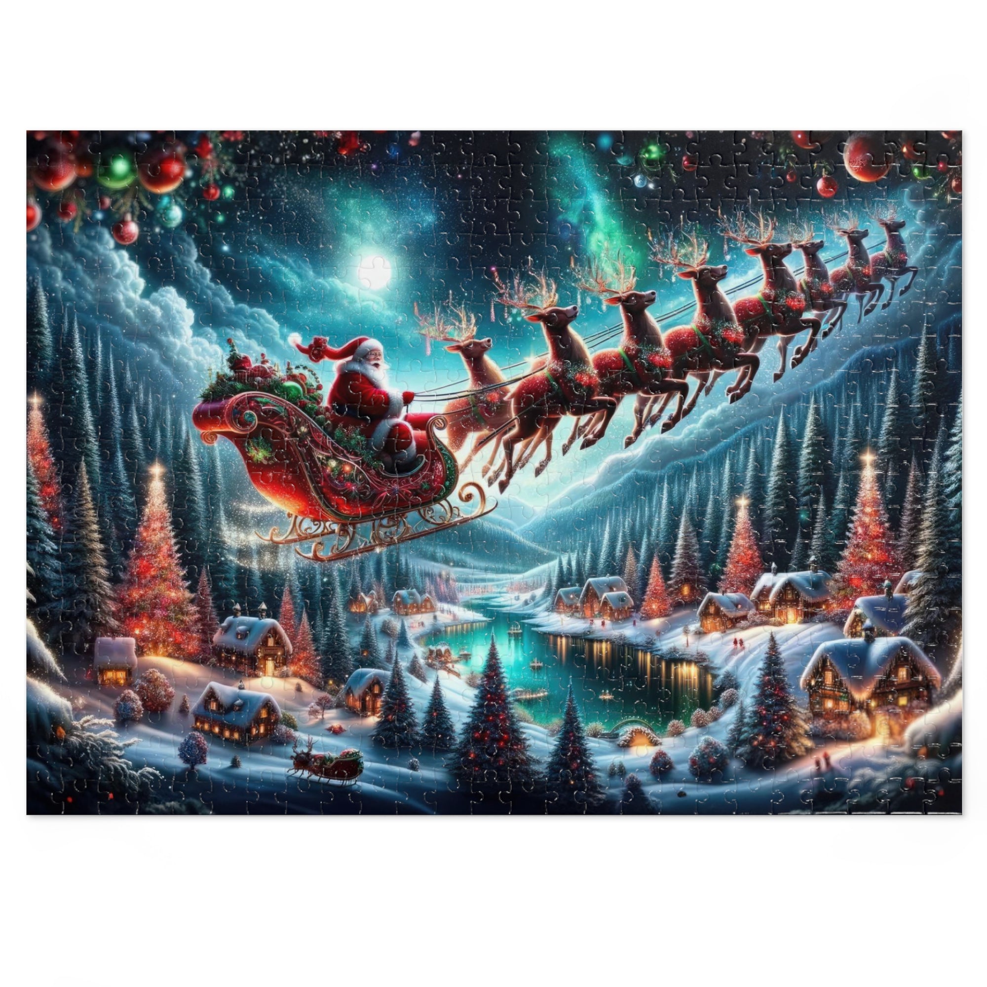 Puzzle Le voyage étoilé du Père Noël