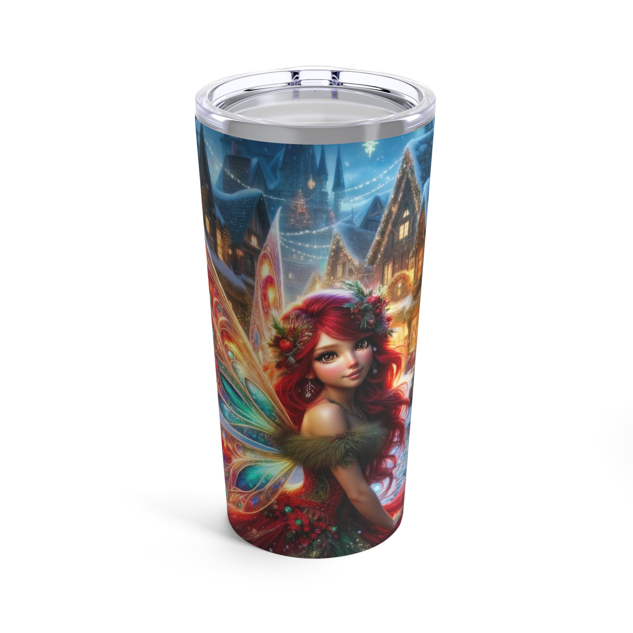 Gobelet enchanté de séraphin de Noël 20oz