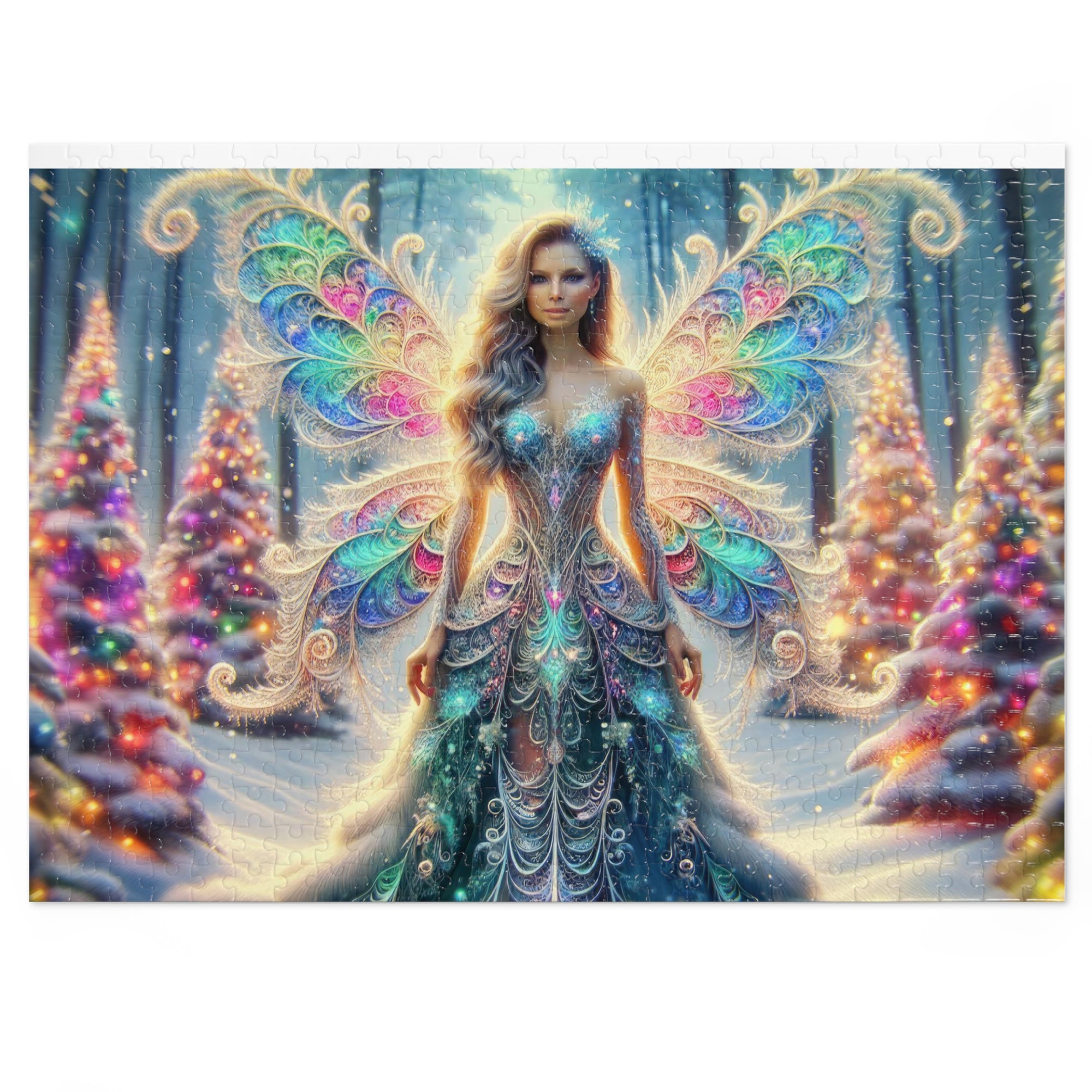 Enchanted Fractal Frost Jigsaw Puzzle