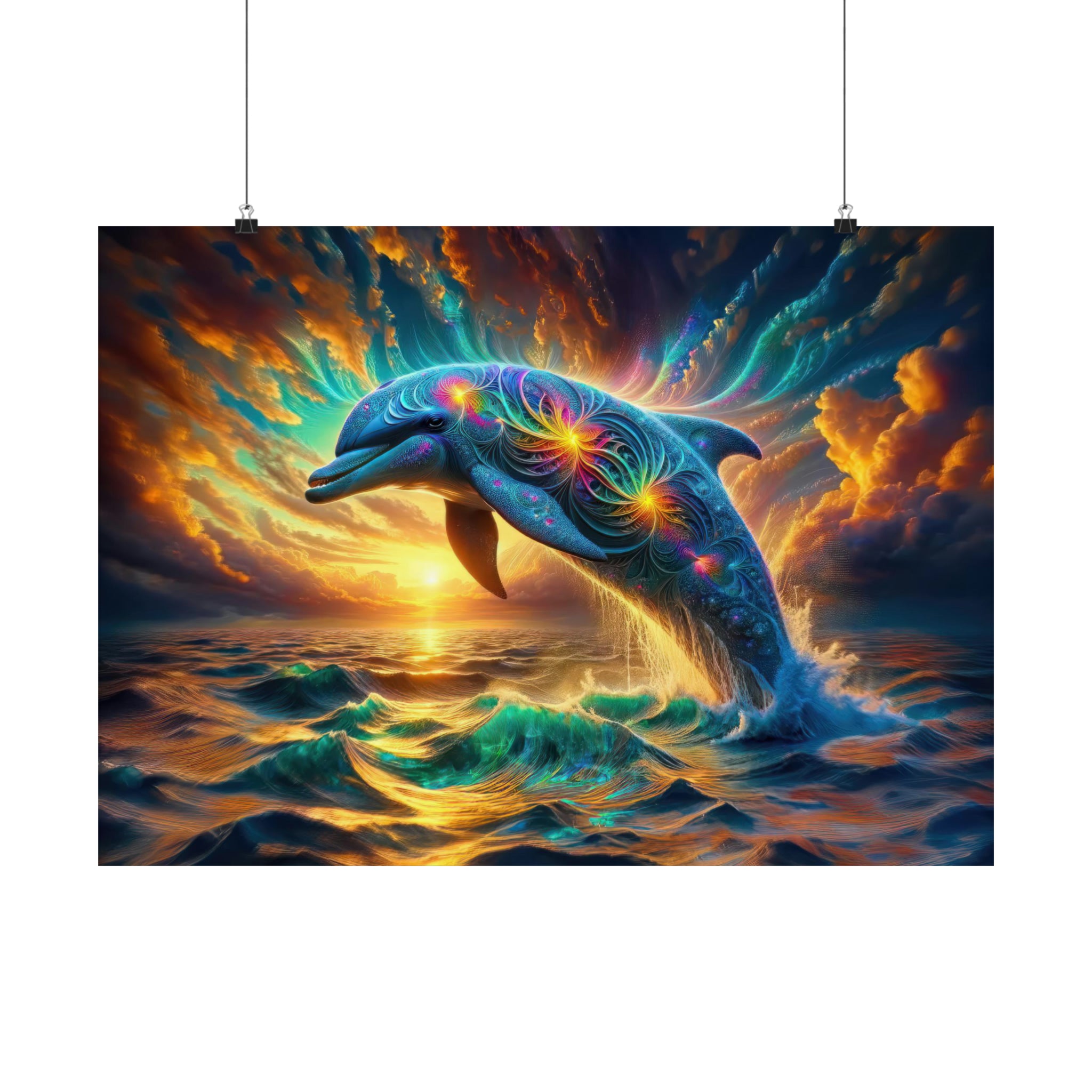 Quantum Leap of the Cosmic Dolphin Poster