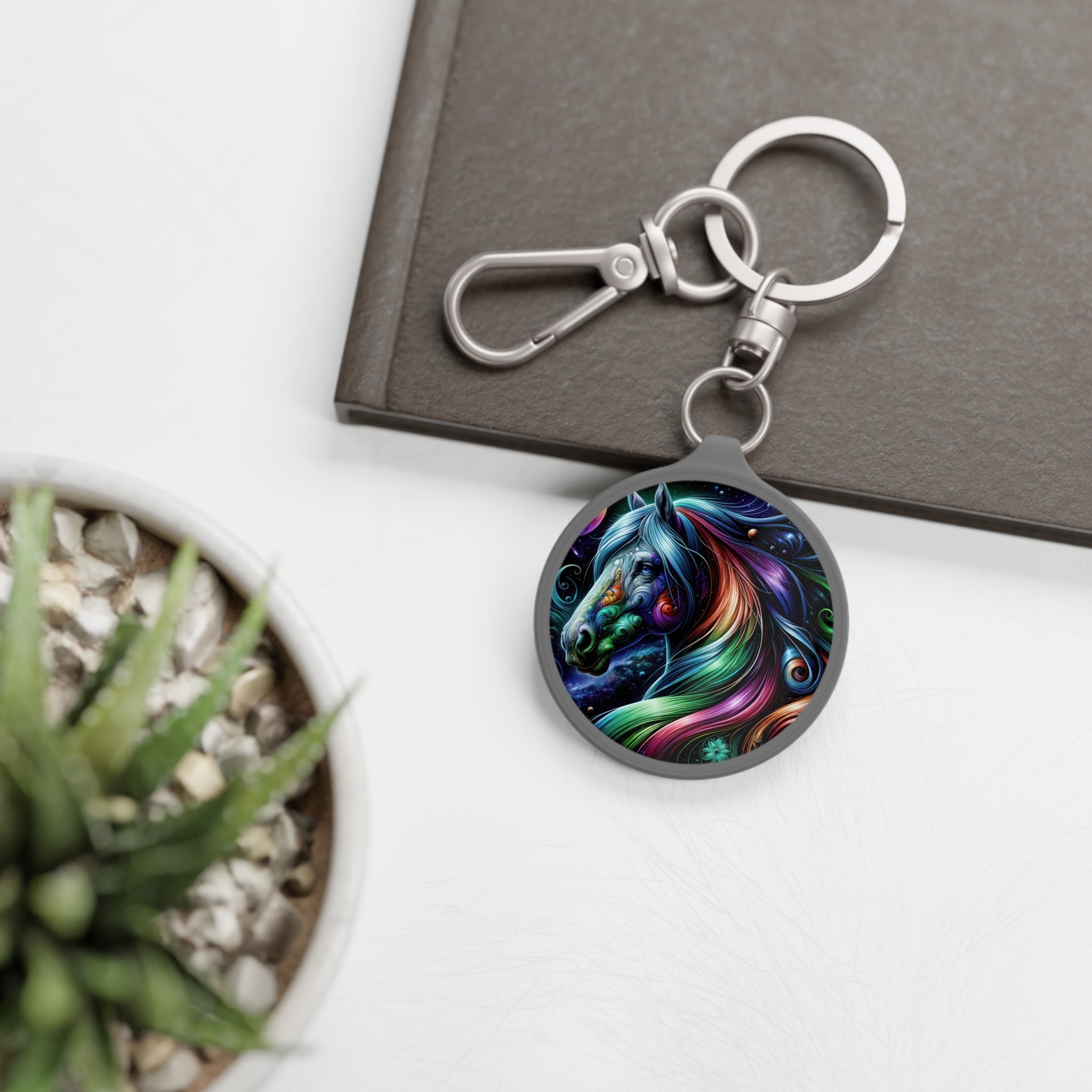 Galactic Brushstroke Keyring Tag