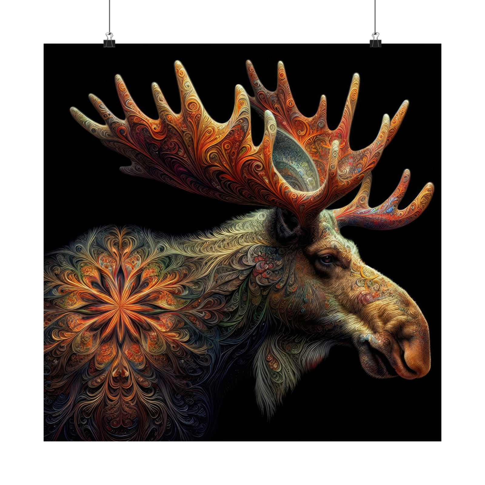 Majestic Antlers Poster