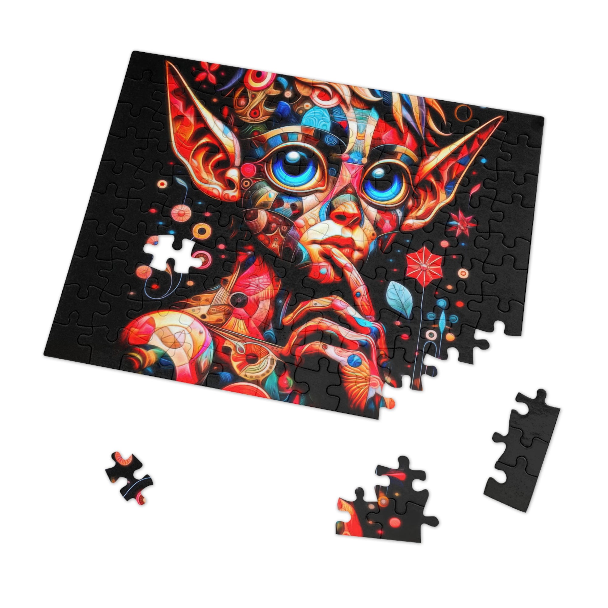 Contemplations d'un puzzle mental en patchwork