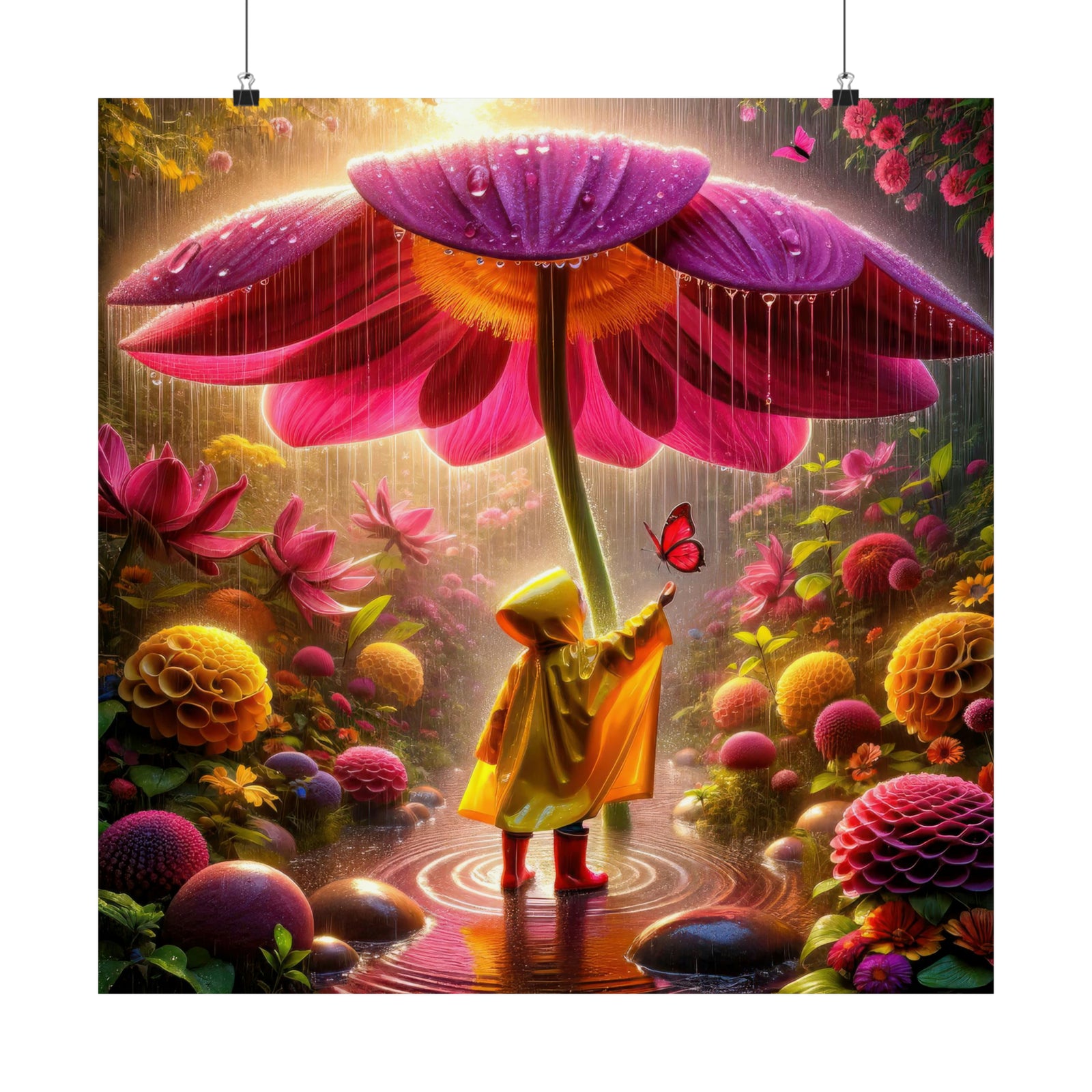 La danse de la pluie enchantée Poster