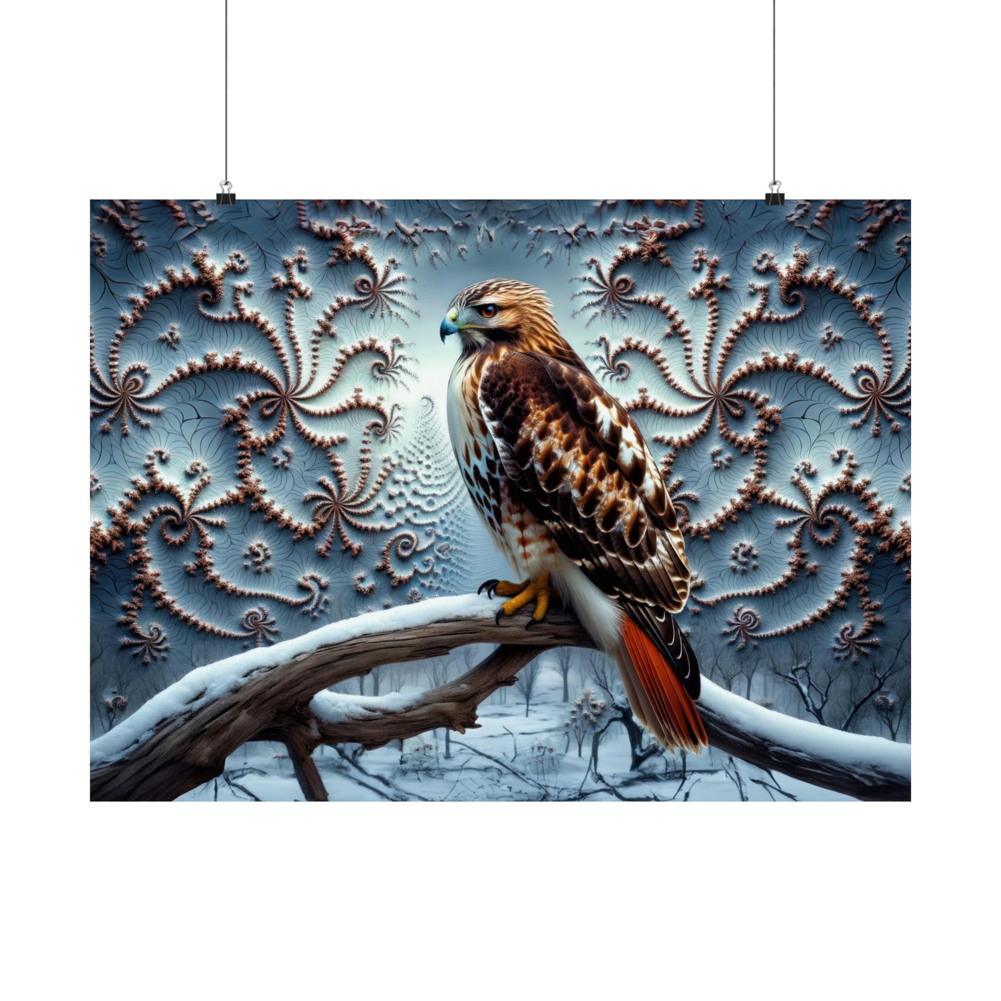 Red-Tailed Fractal Sovereign Poster