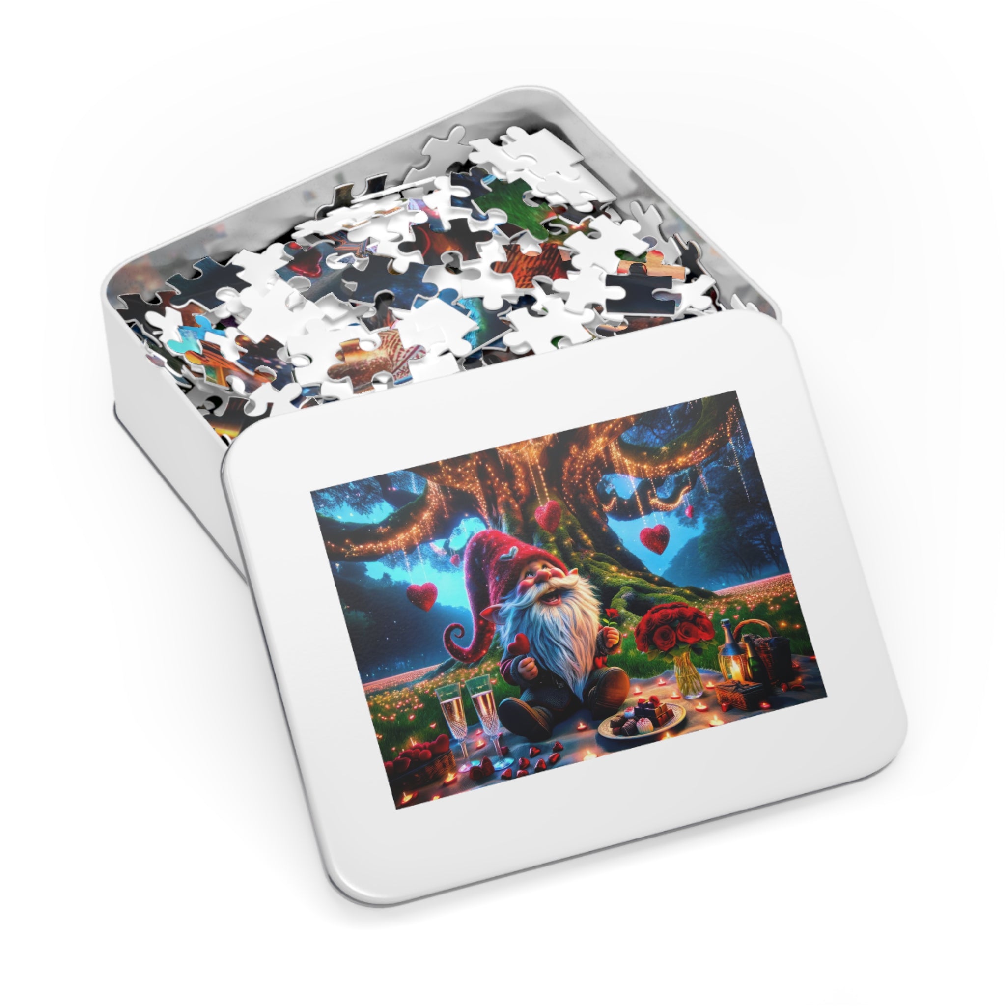 Valentine's with the Whimsical Forest Gnome Jigsaw Puzzle