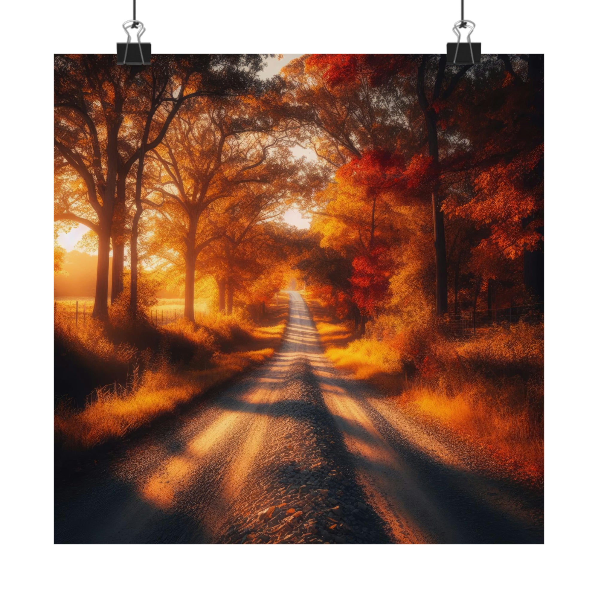El espectacular lienzo del otoño Póster