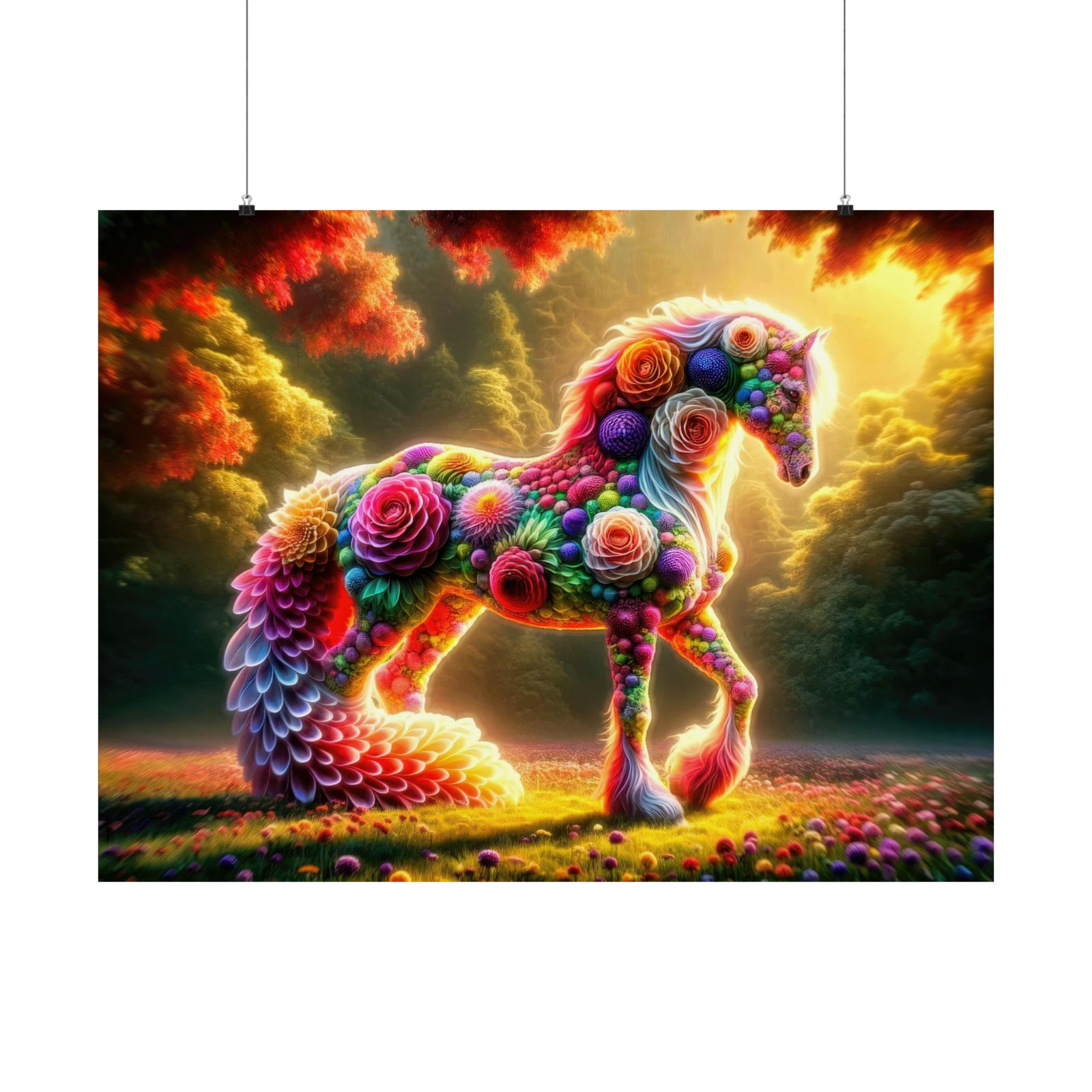 Bouquet with Hooves Poster