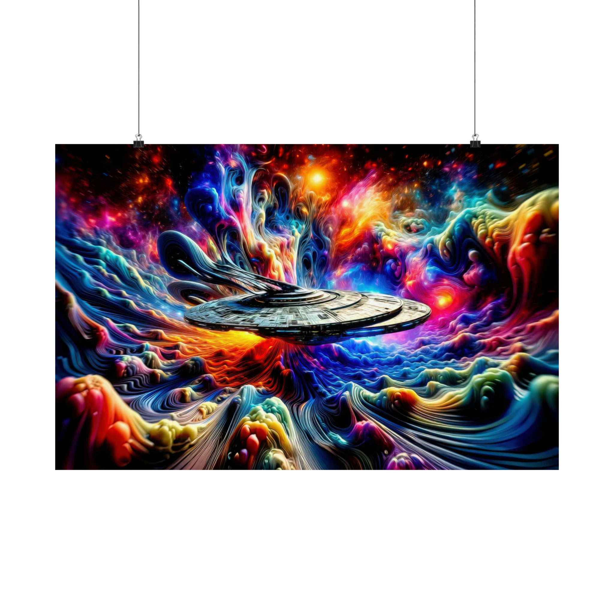 Paysage onirique interstellaire Poster