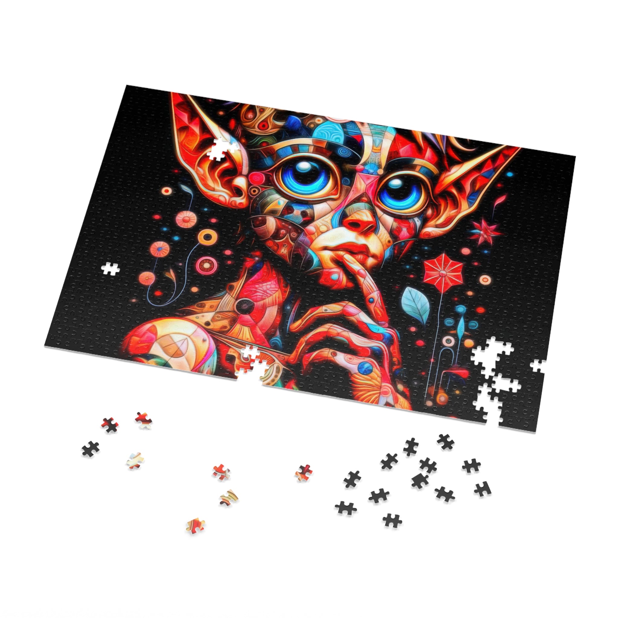 Contemplations d'un puzzle mental en patchwork