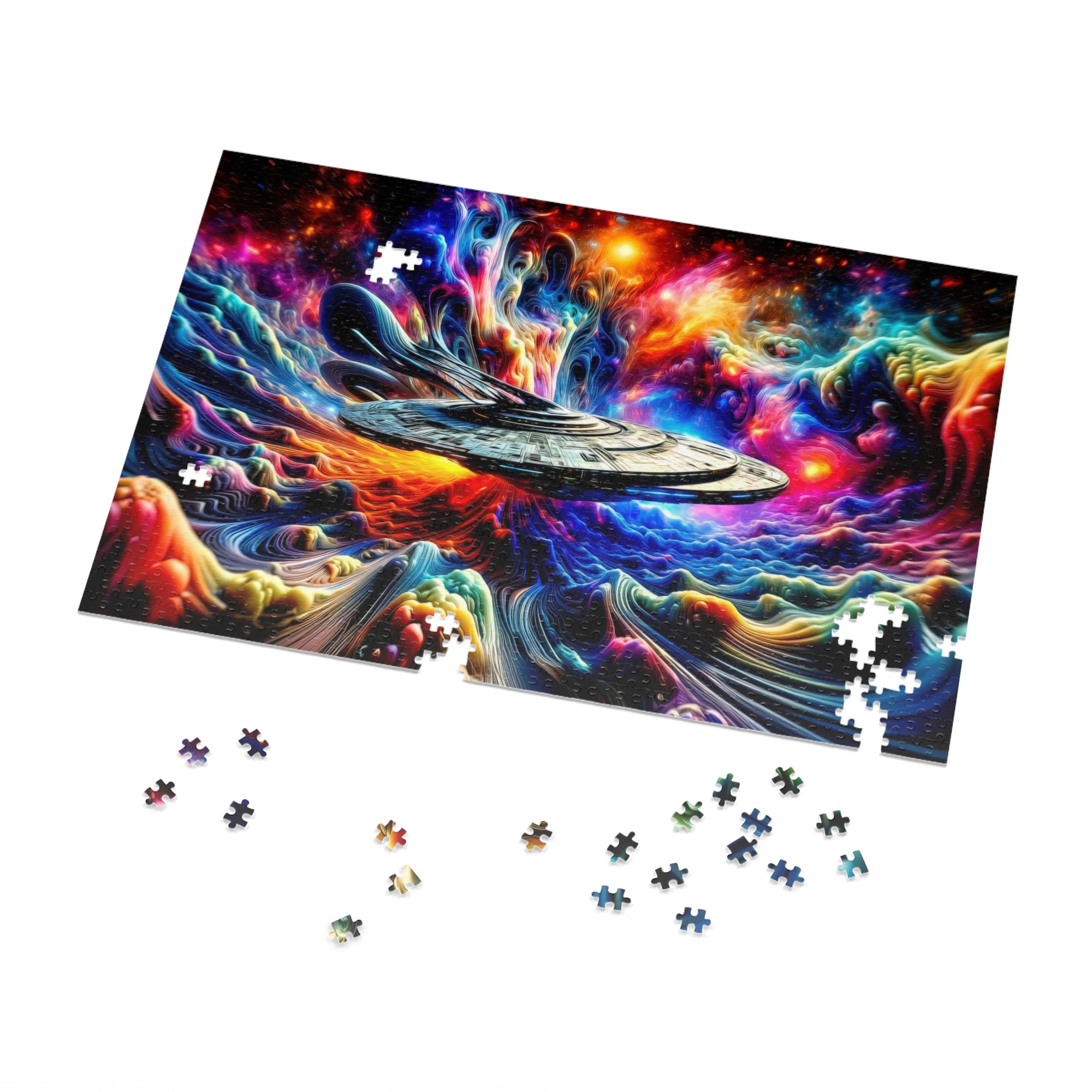 Puzzle de paysage onirique interstellaire