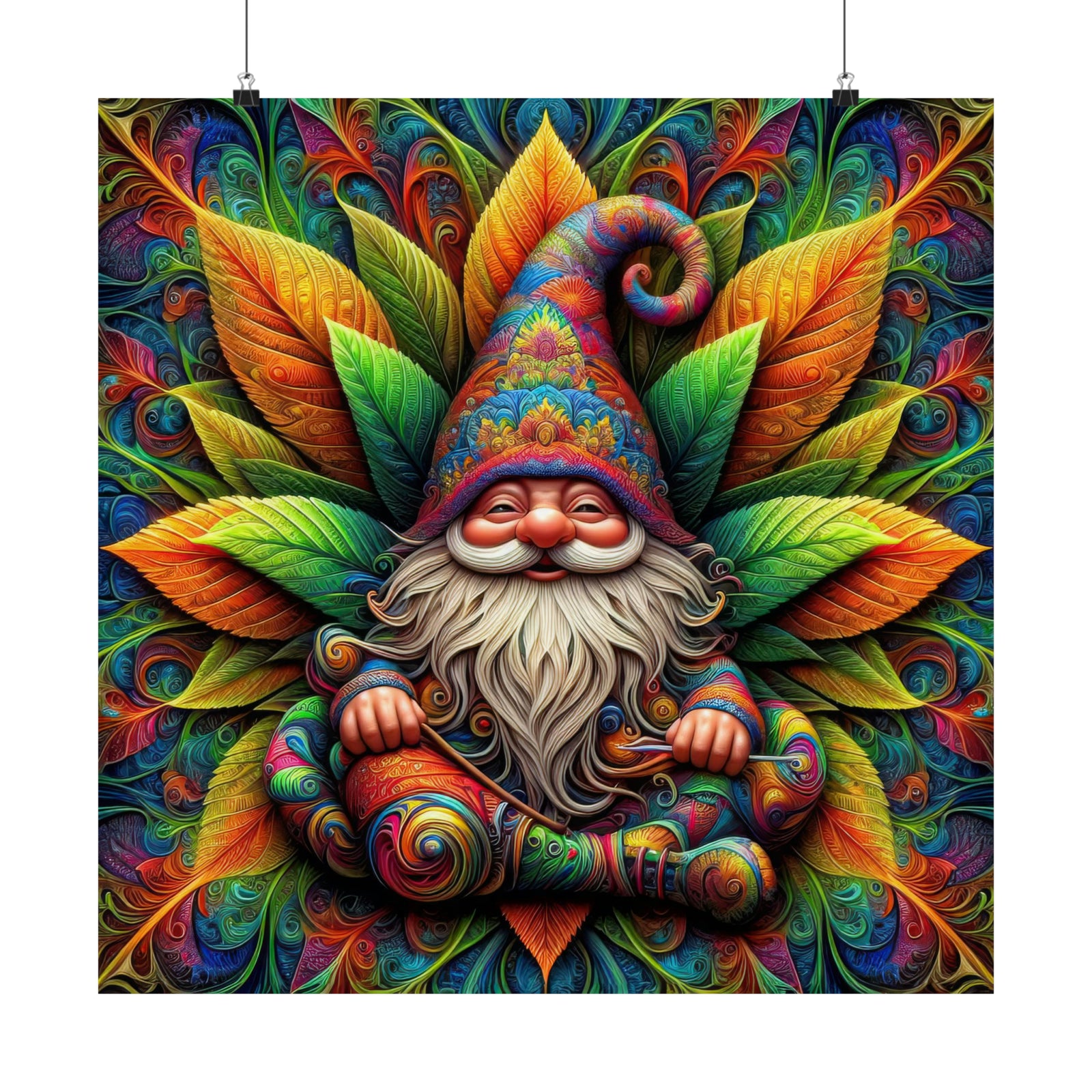 The Gnome's Whimsical Watch Poster