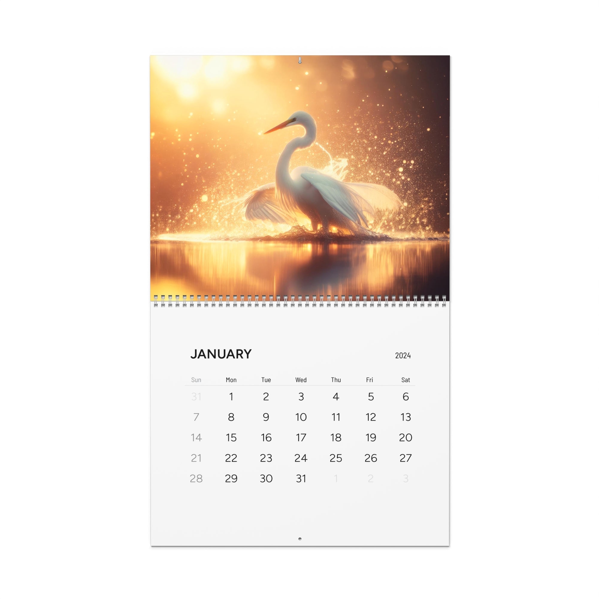 Calendario de pájaros grandes de Missouri (2024)