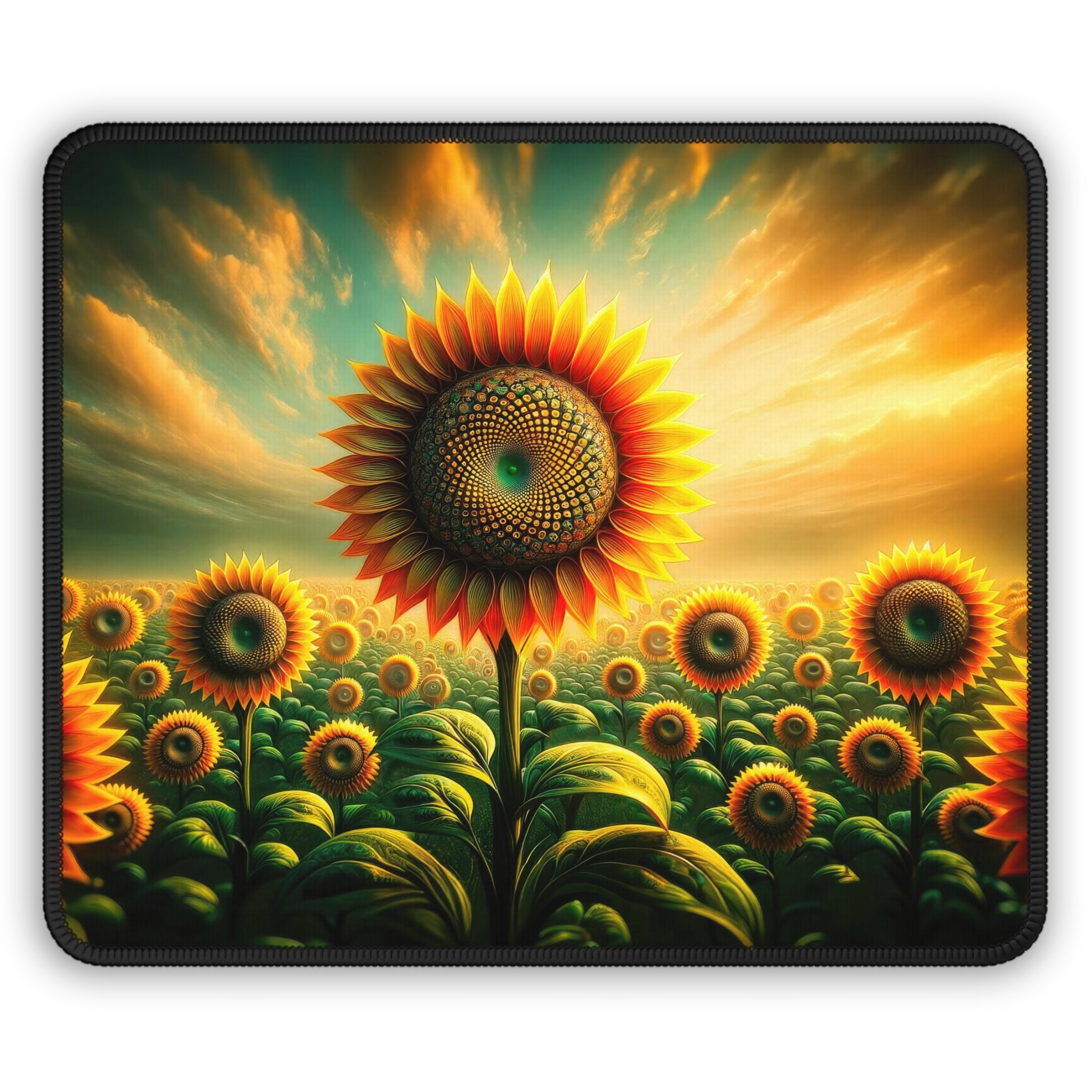 Kaleidoscope of Solar Flora Gaming Mouse Pad