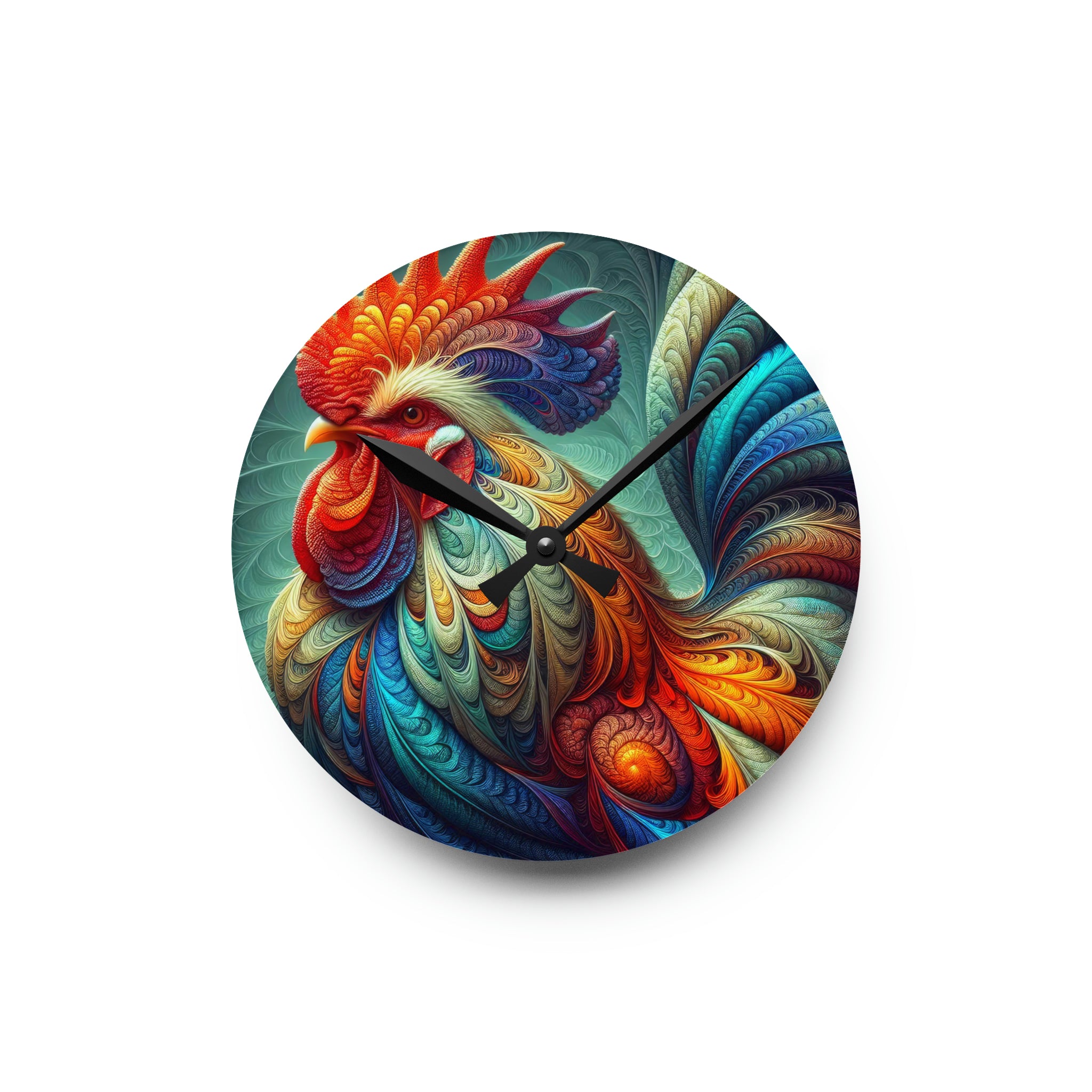 L’horloge murale en acrylique coq Regal Acanthus