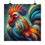 Le coq d'acanthe royal Poster