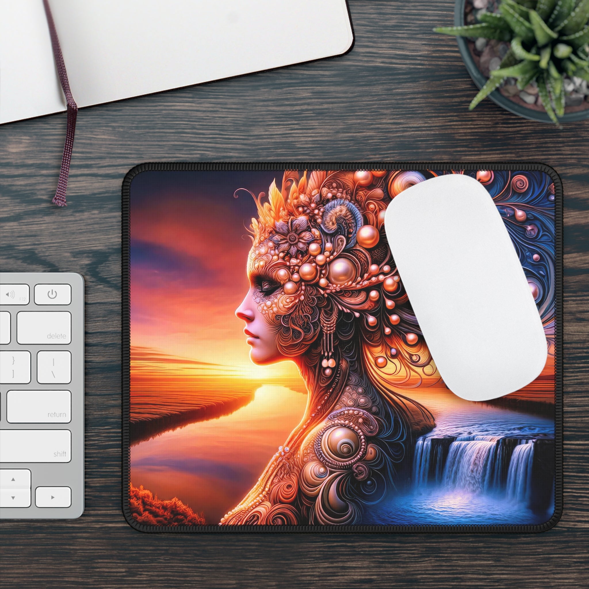 Pearlescent Dreams at Dusk Gaming Mouse Pad