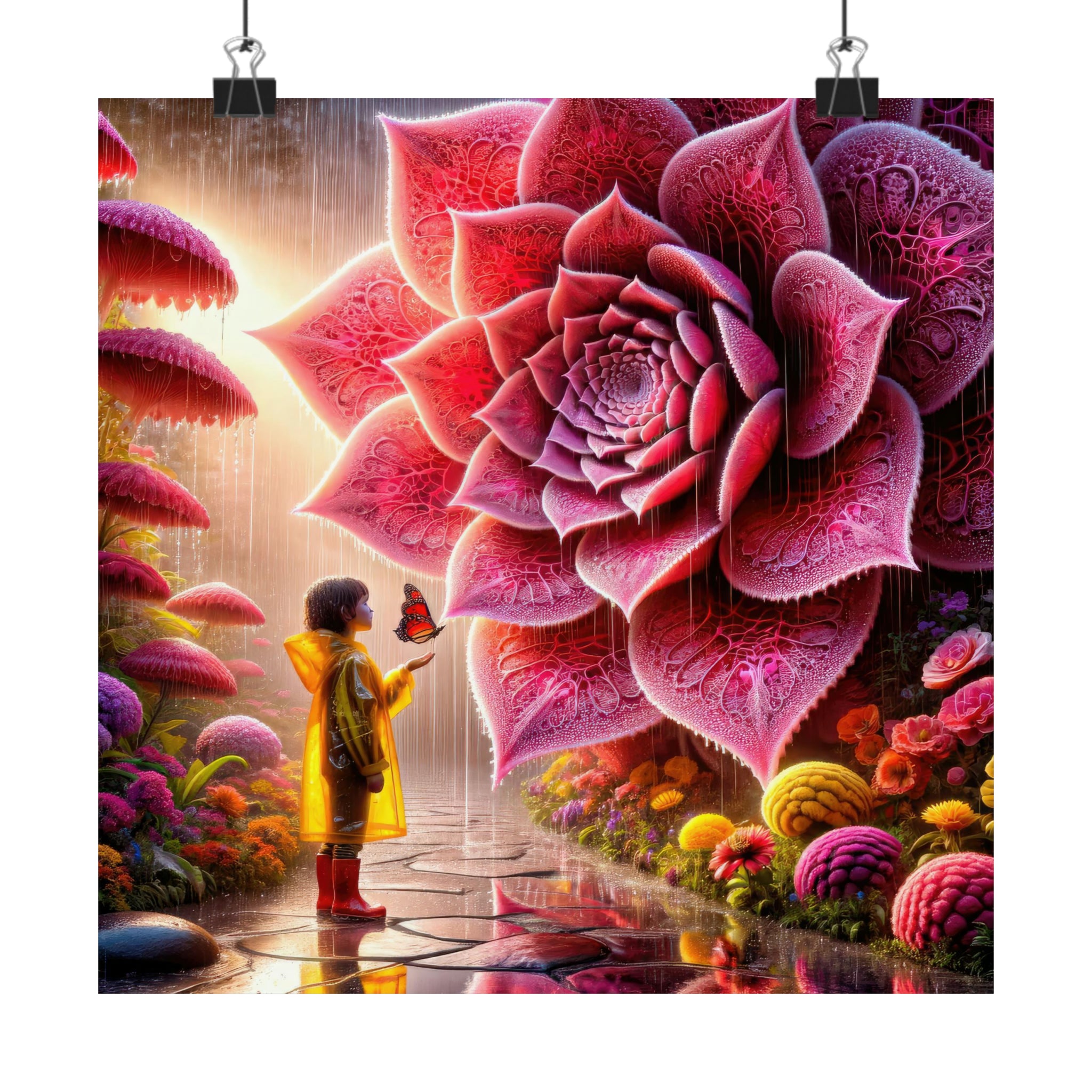 En el reino de los gigantes florales Póster