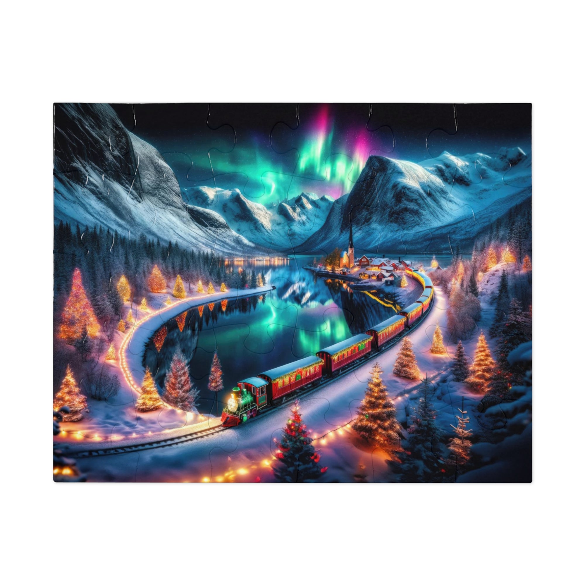 Puzzle Un voyage pour le réveillon d'hiver