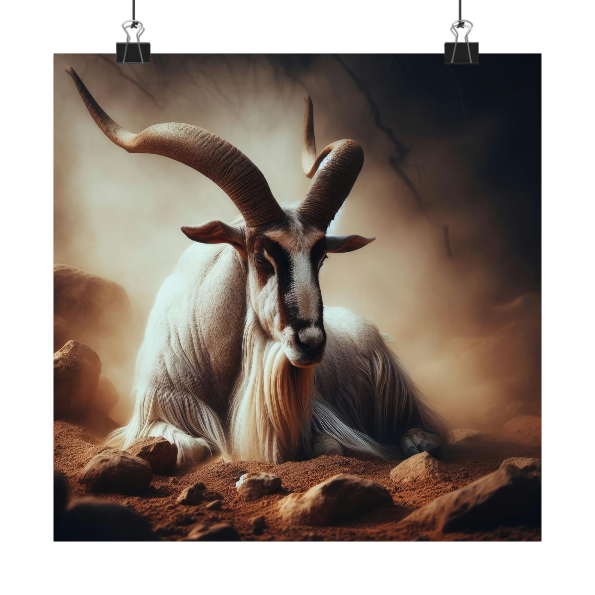 Elegance Amidst the Dust Poster