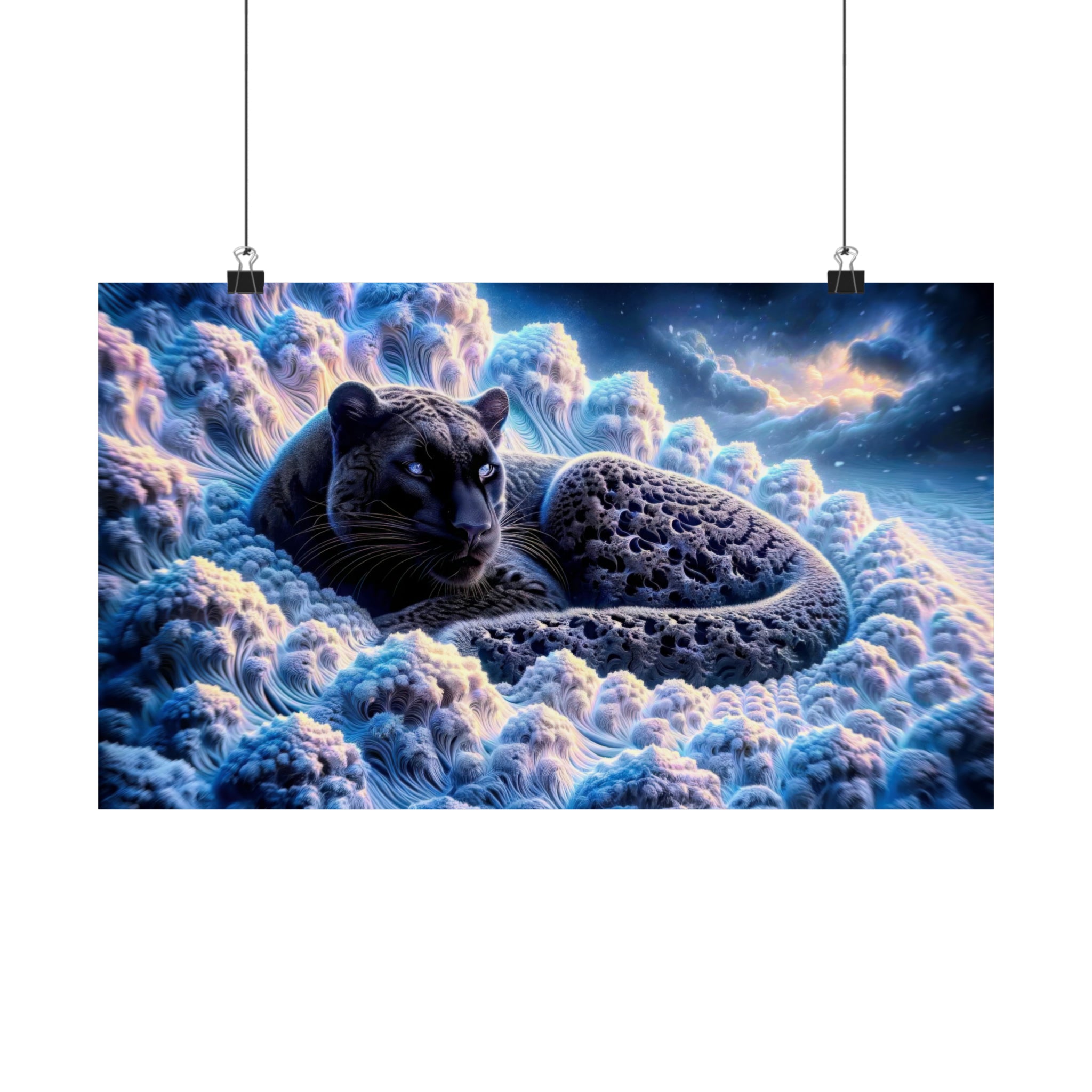 Enigma del leopardo negro Póster