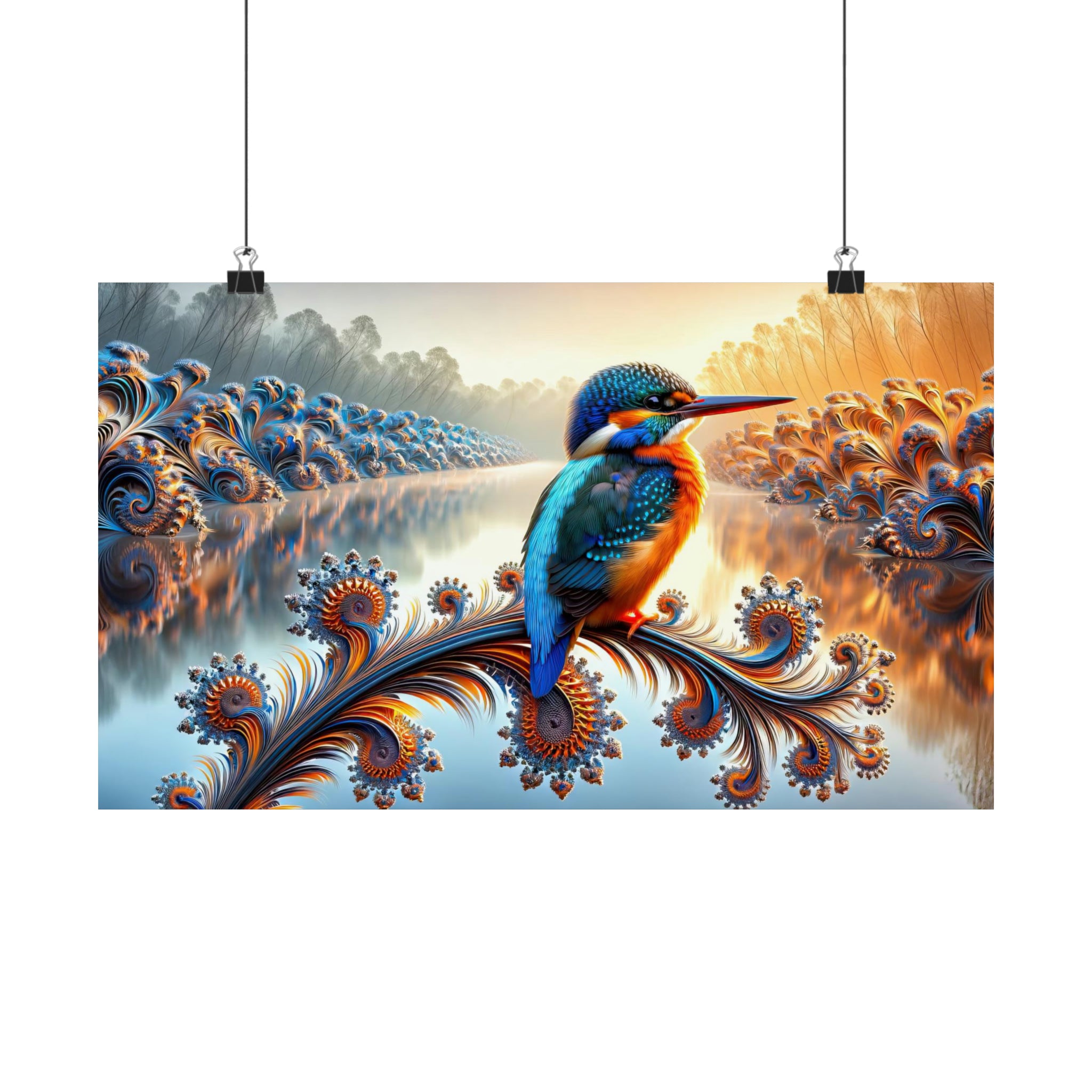 The Kingfisher's Perch Poster