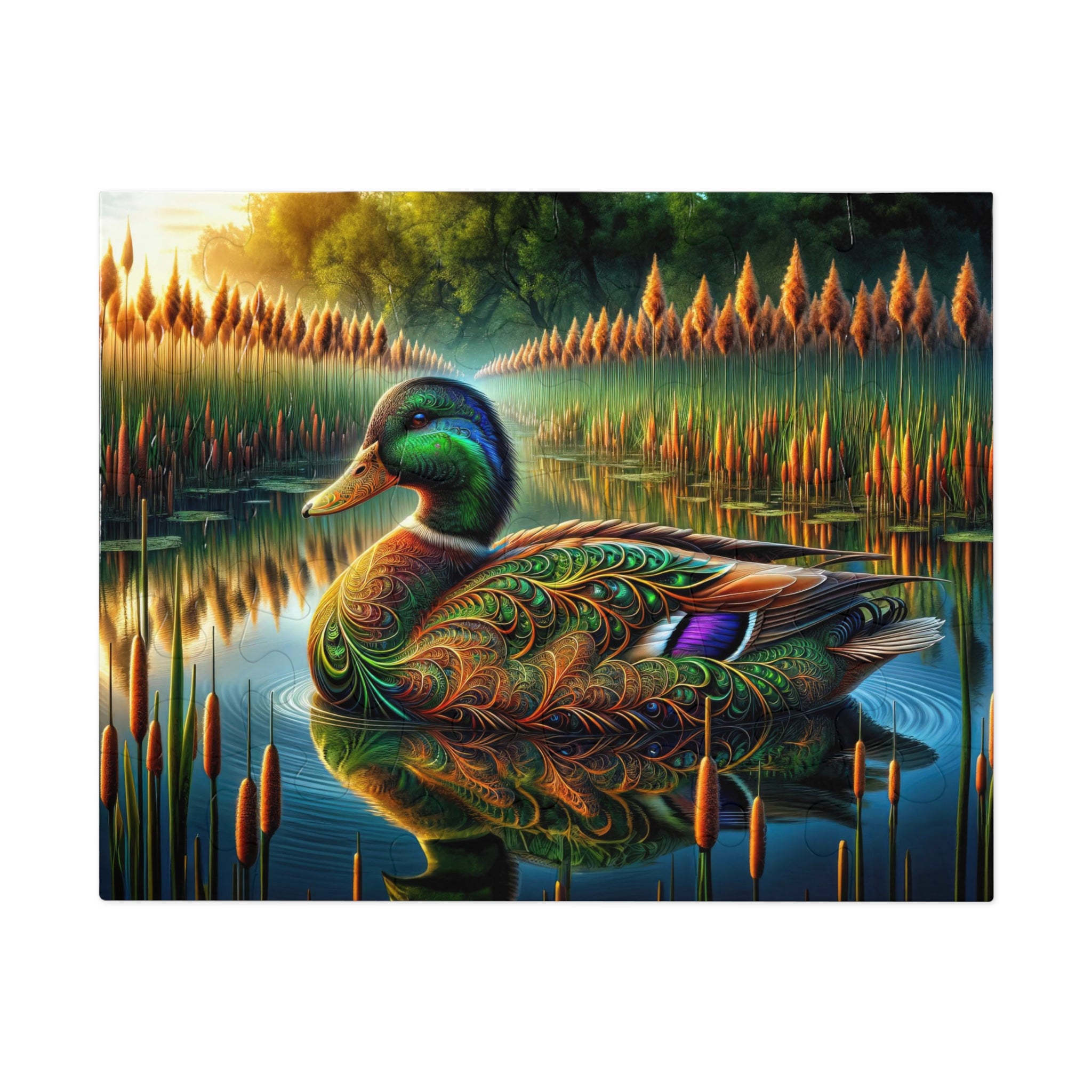 Mirrored Majesty Jigsaw Puzzle