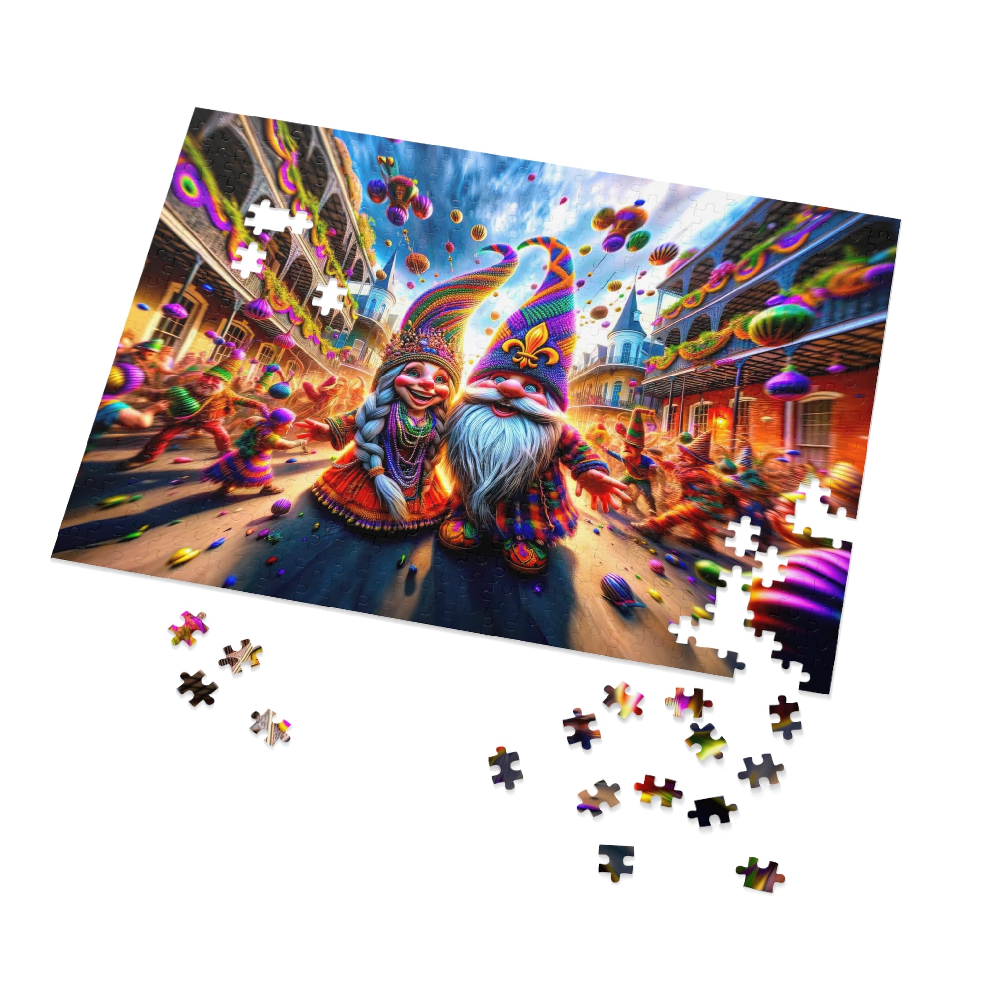 Mardi Gras Daydream in the French Quarter Jigsaw Puzzle