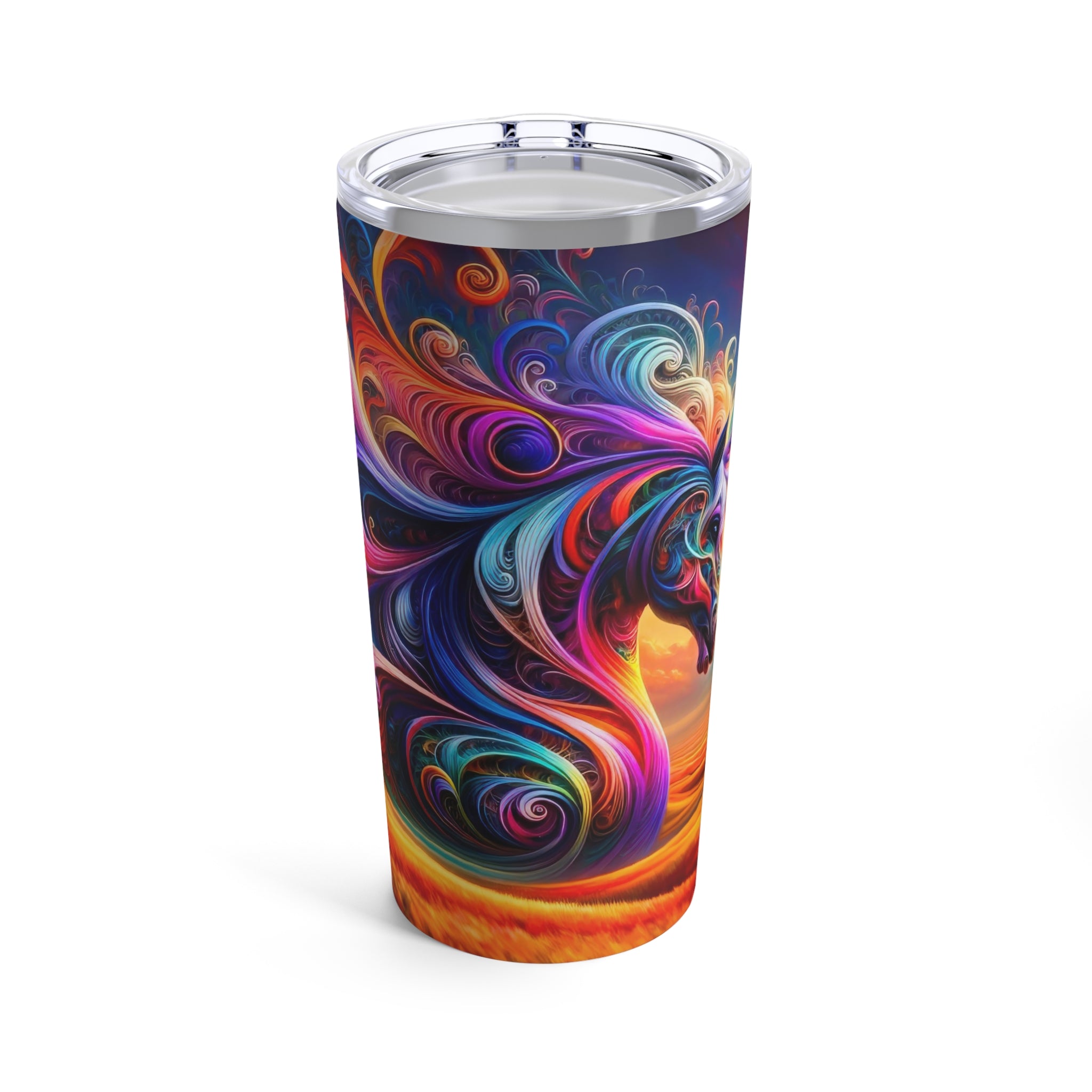 The Chromatic Chronicles of a Celestial Steed Tumbler 20oz