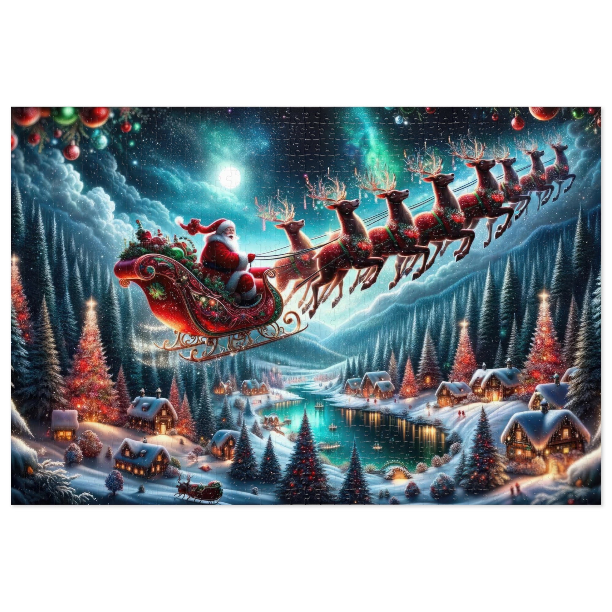 Puzzle Le voyage étoilé du Père Noël