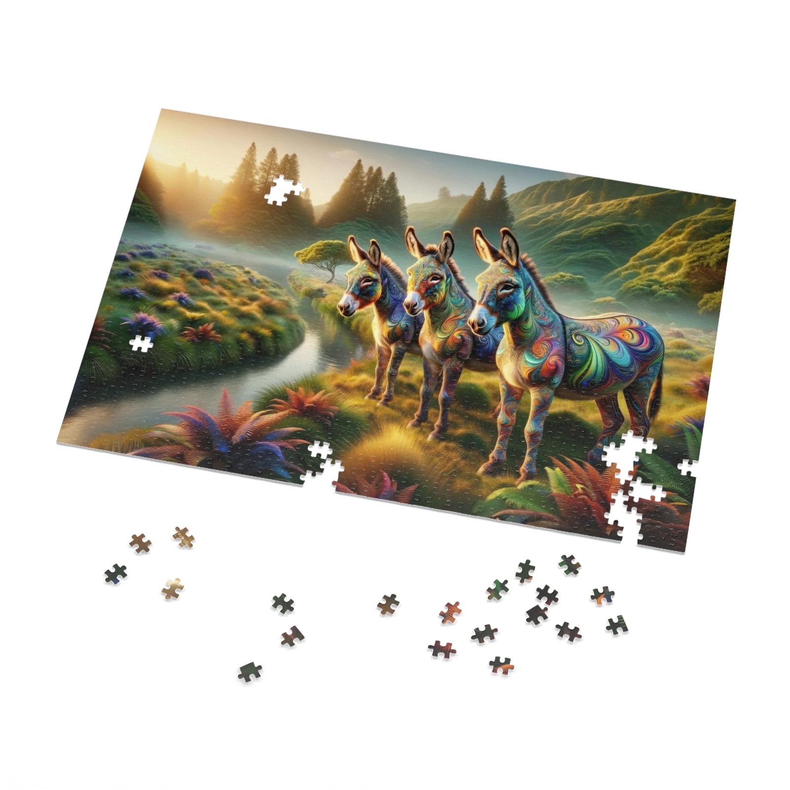 Puzzle Les ânes enchantés