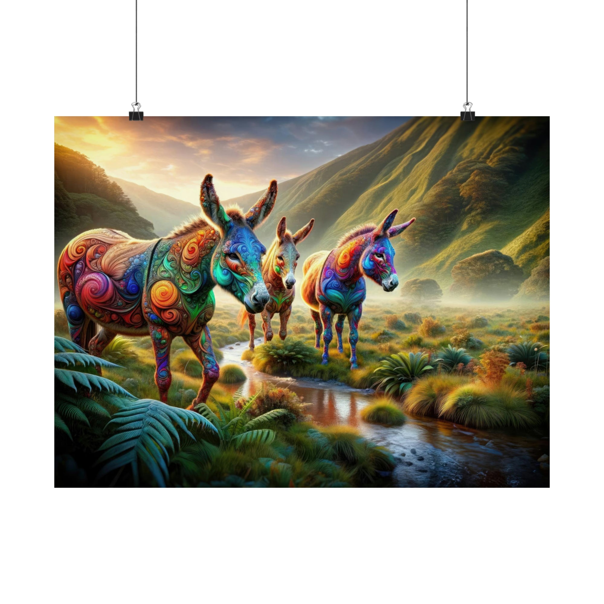 Kaleidoscope Herd Poster