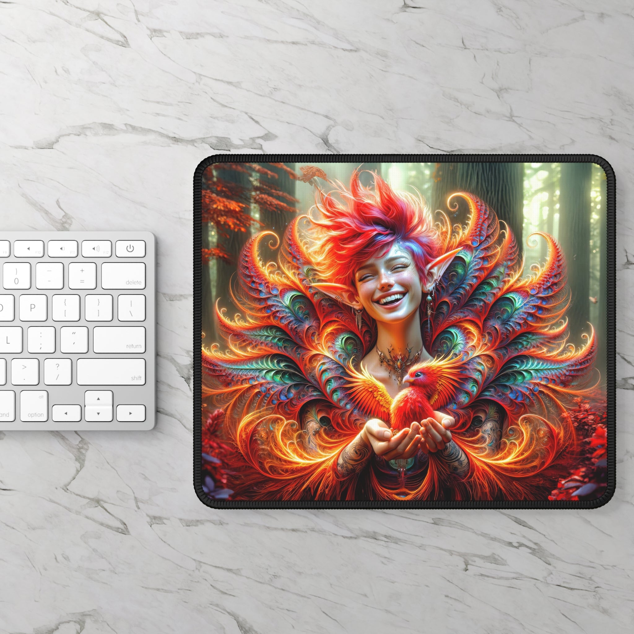 Alfombrilla de ratón Llamas de júbilo