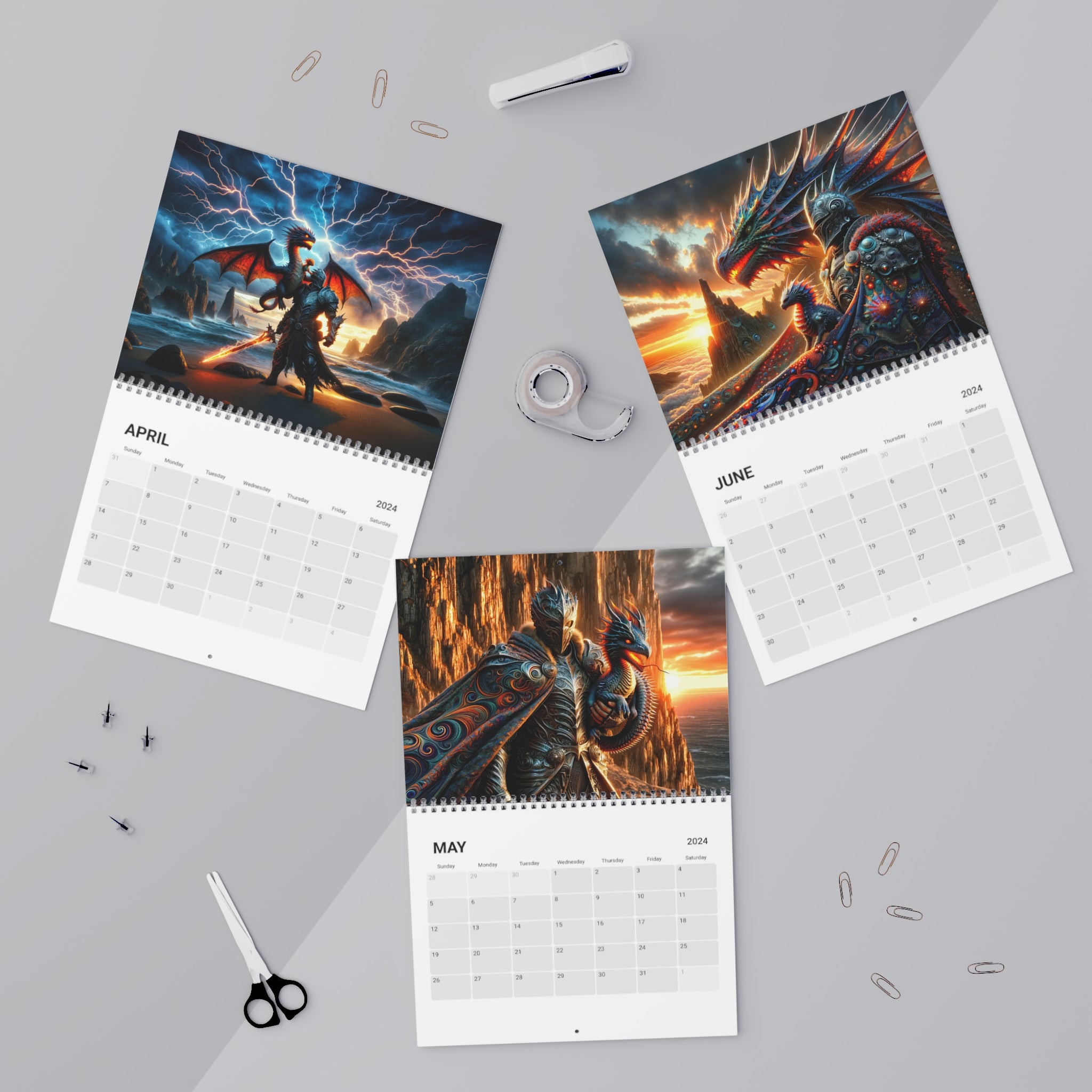 Draconic Guardians Calendar (2024)