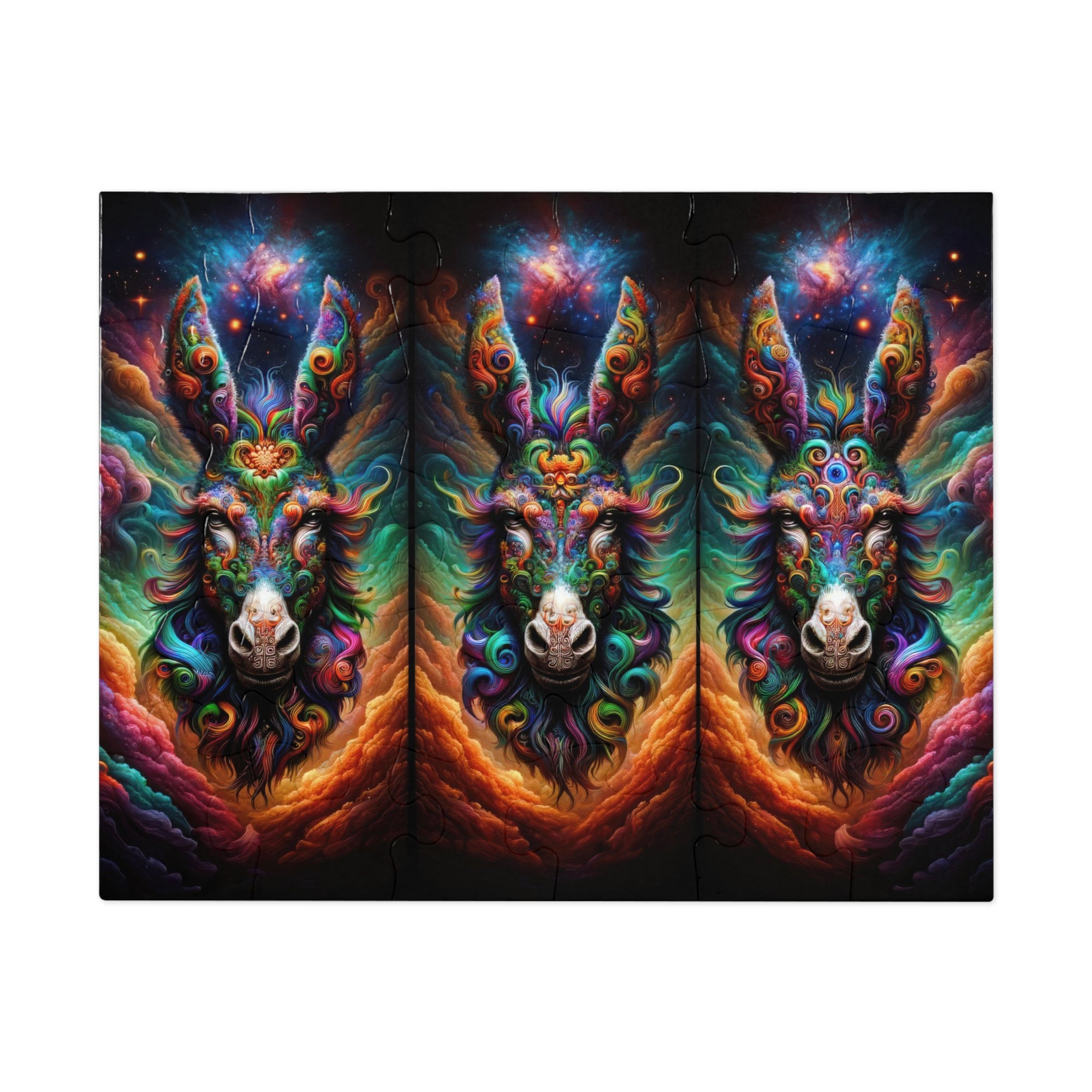 Galactic Donkey Trivision Jigsaw Puzzle